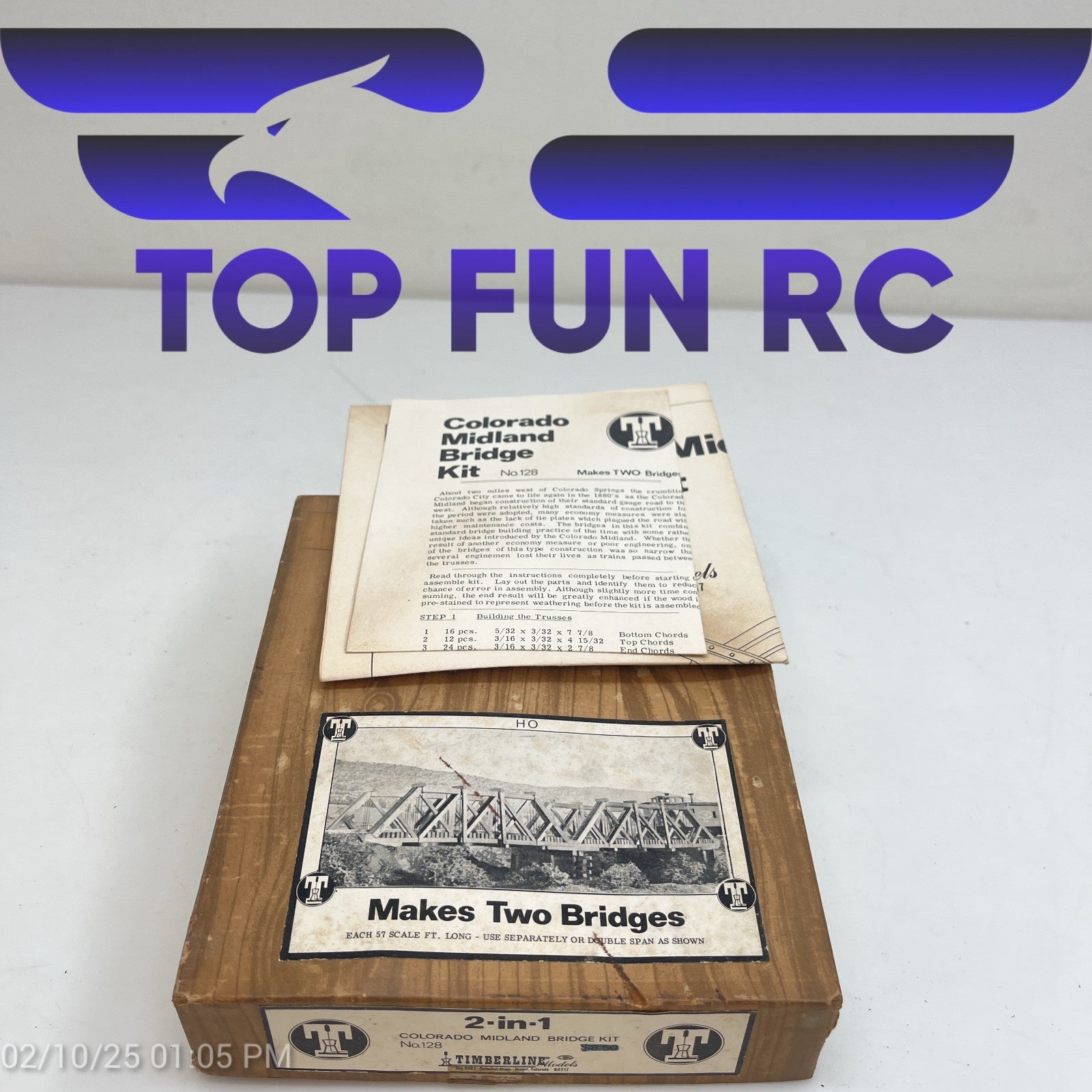 Timblerline HO-Gauge 2-in-1 Colorado Midland Bridge Kit No. 128