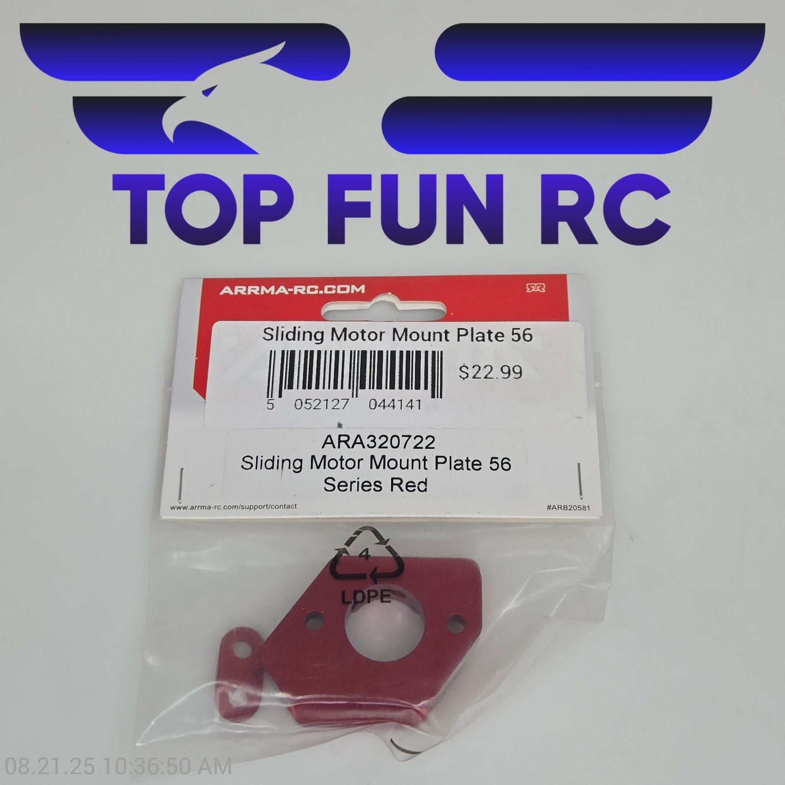 Arrma ARA320722 Sliding Motor Mount Plate 56 Series Red