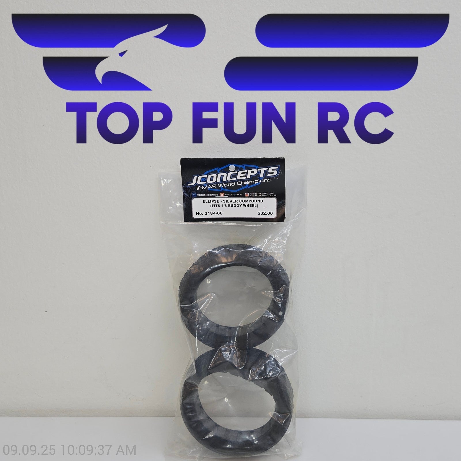 Jconcepts 3184-06 Ellipse-Silver Compound (Fits 1/8 Buggy Wheel)