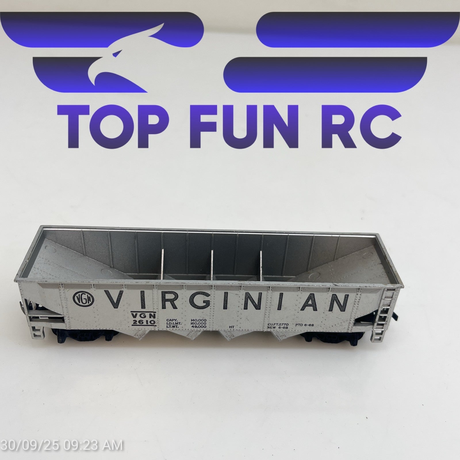 Tyco HO-Gauge 2610 VGN Virginia Hopper Car