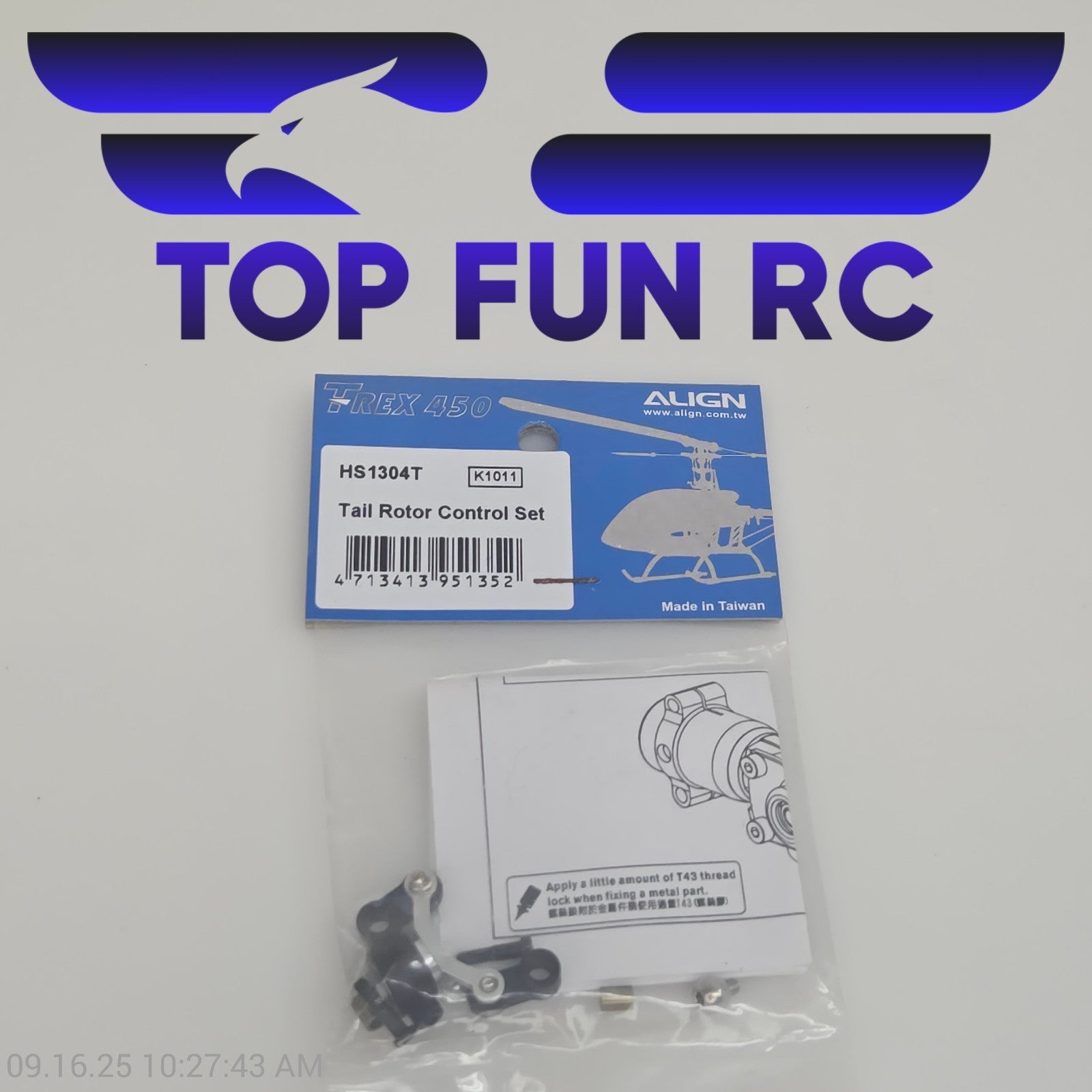 Align HS1304T Tail Rotor Control Set For TREX 450