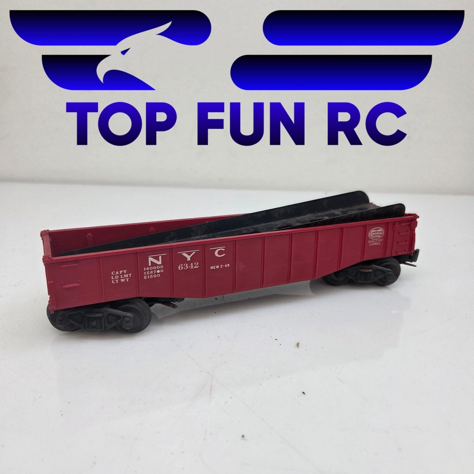 Lionel O-Gauge 6462 Red NYC Gondola Car Vintage