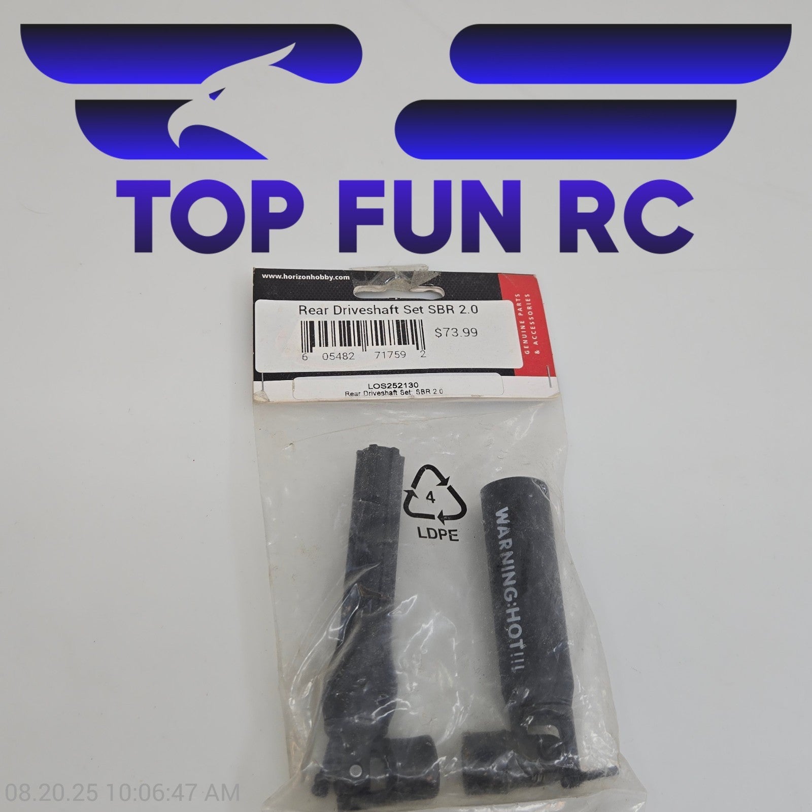 Losi LOS252130 Rear Driveshaft Set For SBR 2.0