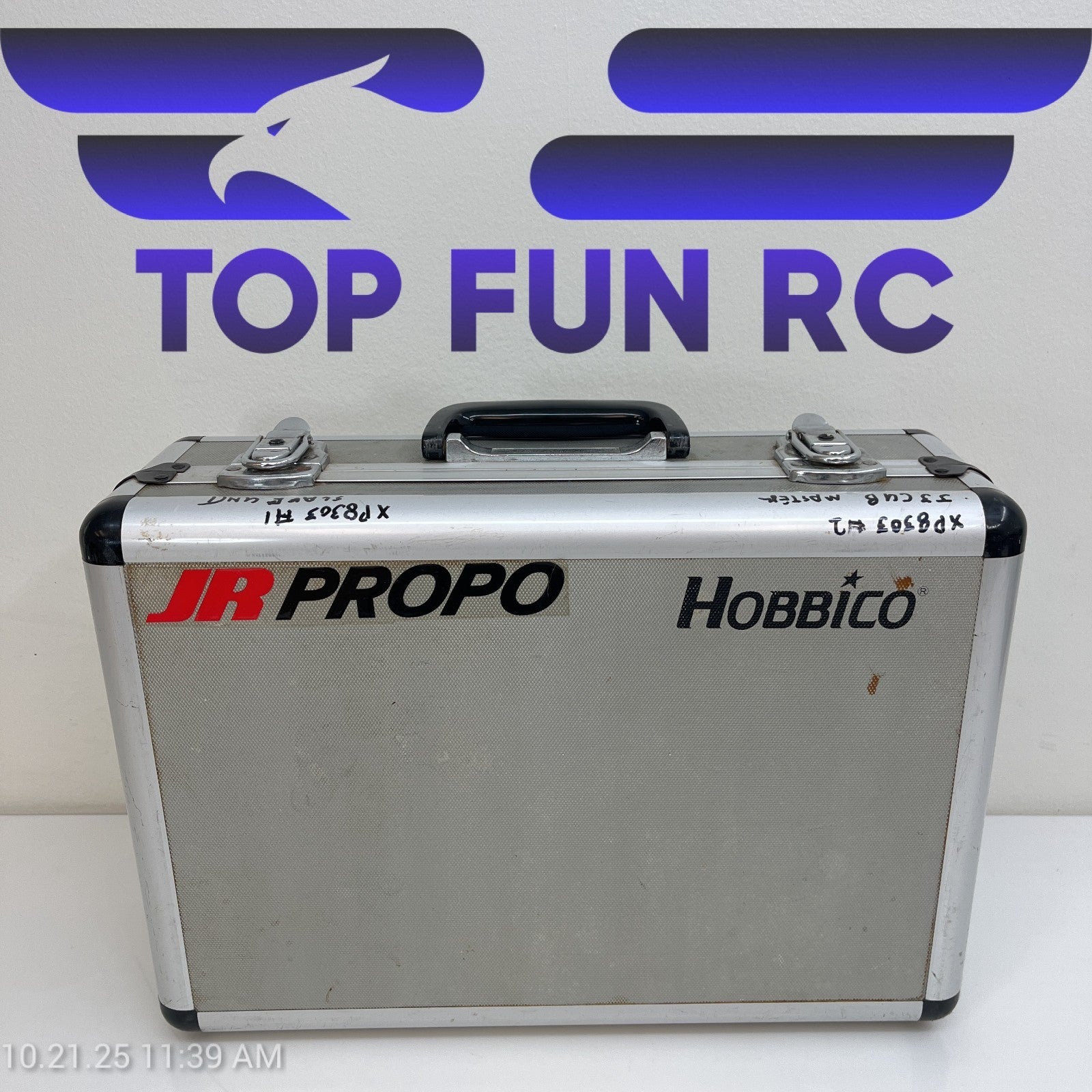 JR XP8103 Transmitter w/ Charging Cable & Metal Carrying Case