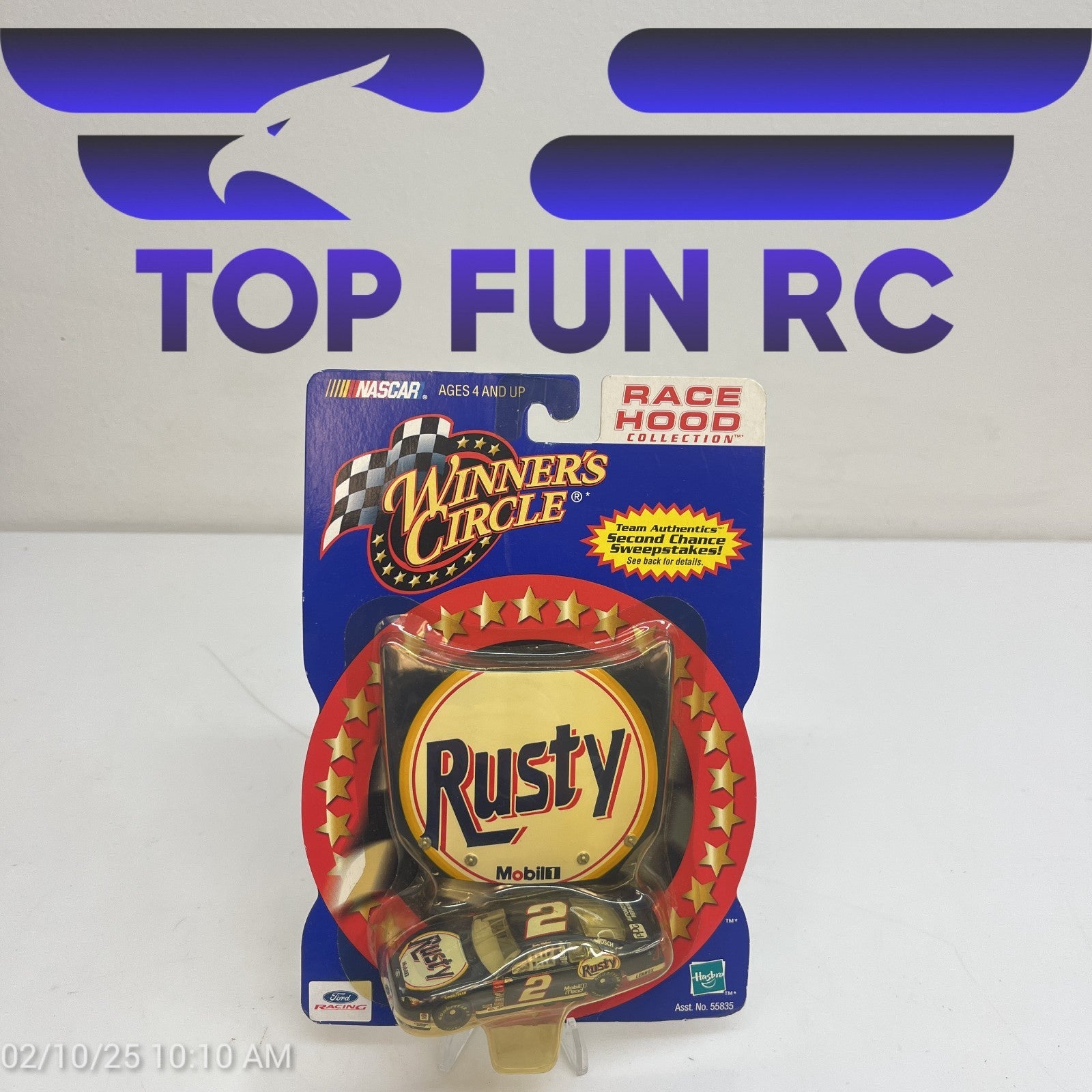 Winners Circle Rusty Wallace #2 Mobil 1 Race Hood Collection Diecast