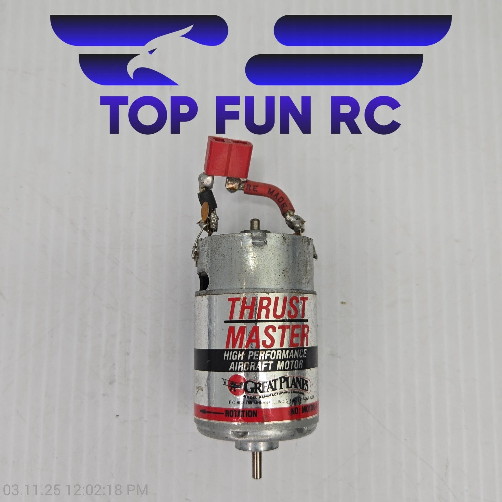 Great Planes Thrust Master-High Performance Aircraft Motor