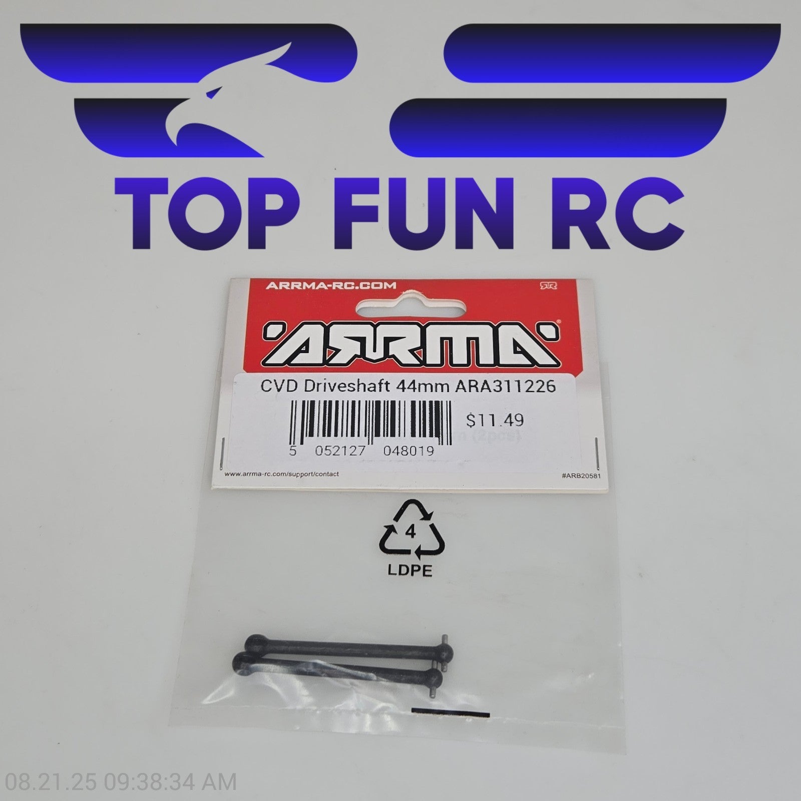 Arrma ARA311226 CVD Driveshaft 44mm