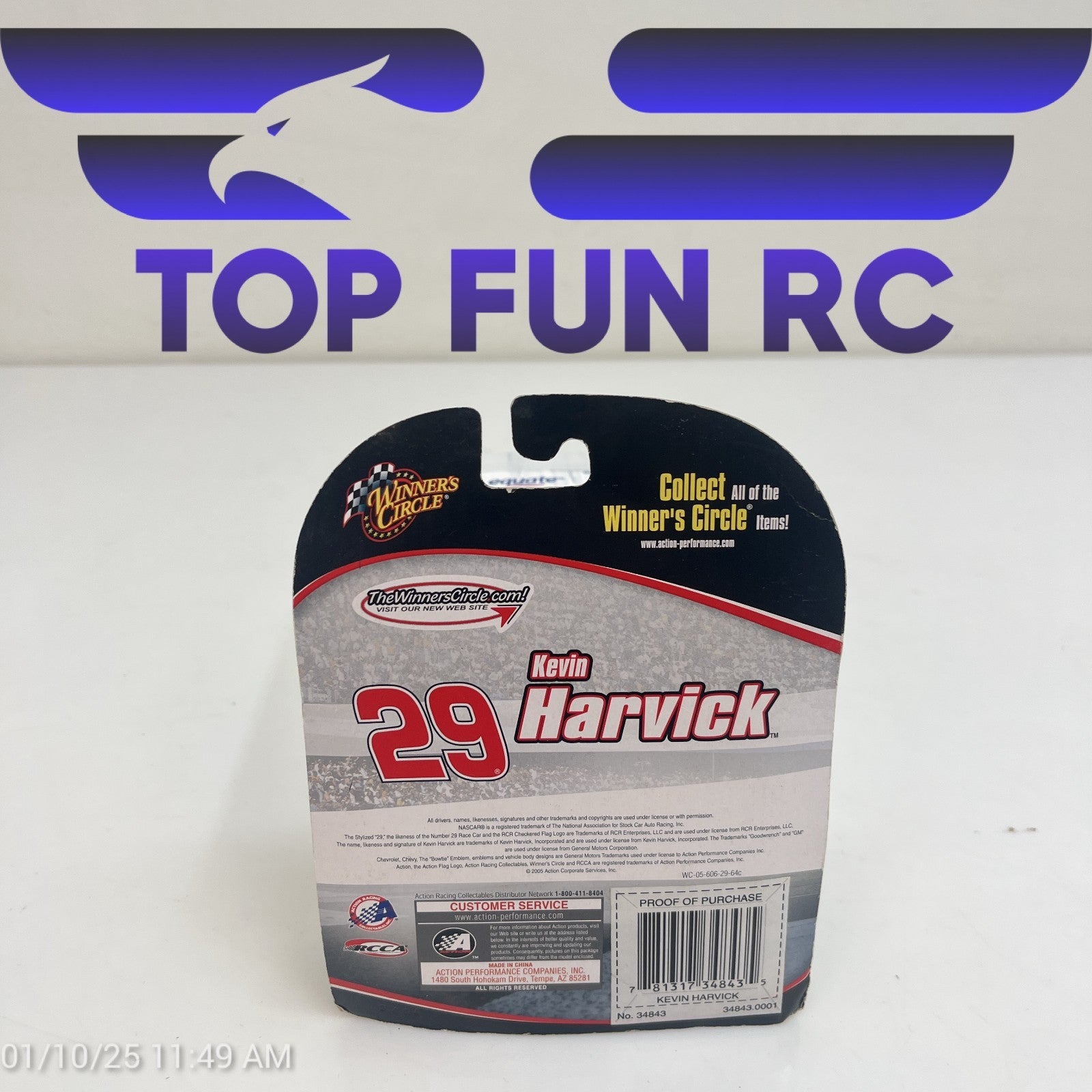 Winners Circle Kevin Harvick #29 2005 Monte Carlo HappyHarvick Hood