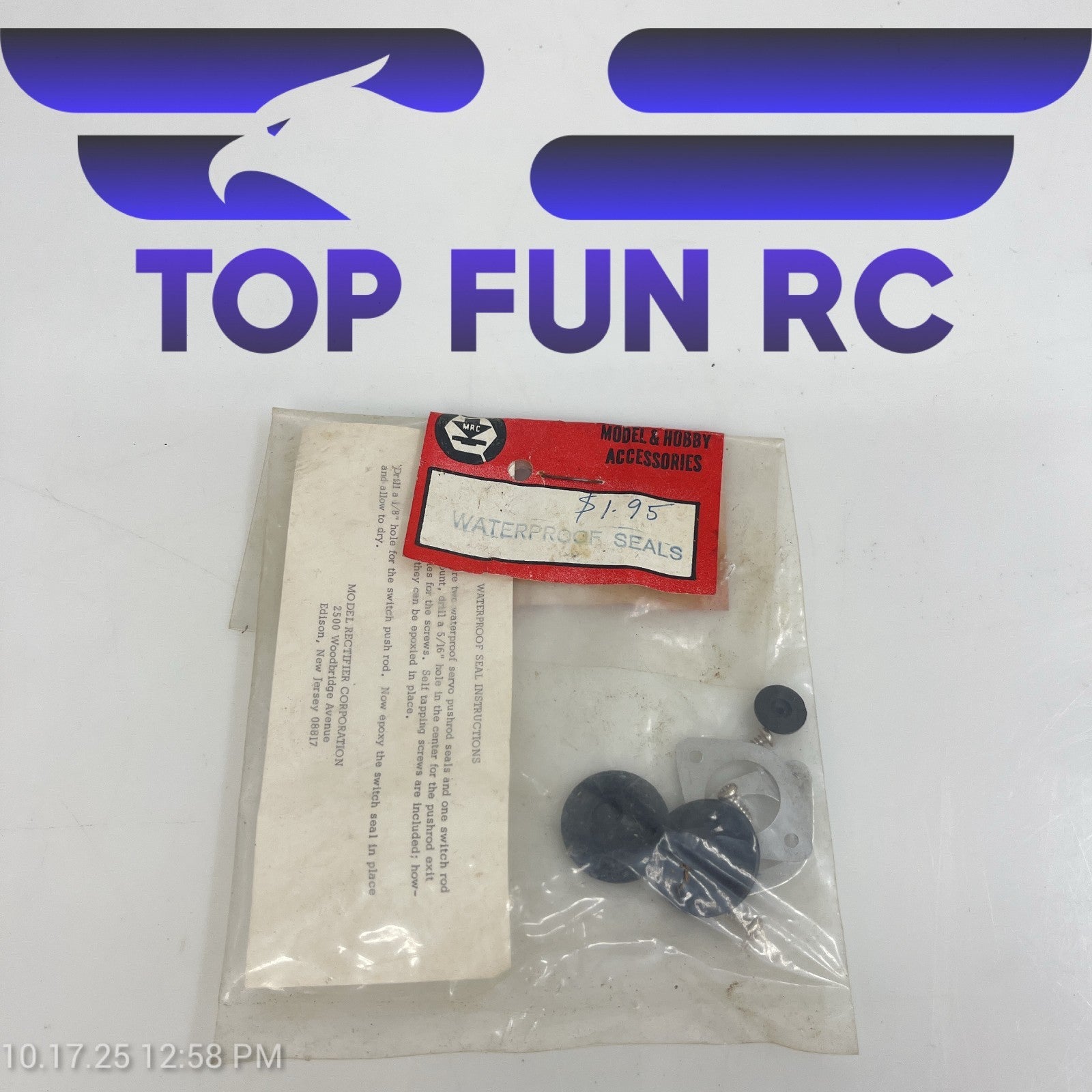 MRC Model Hobby Accesories Waterproof Seals For 5/16" Hole