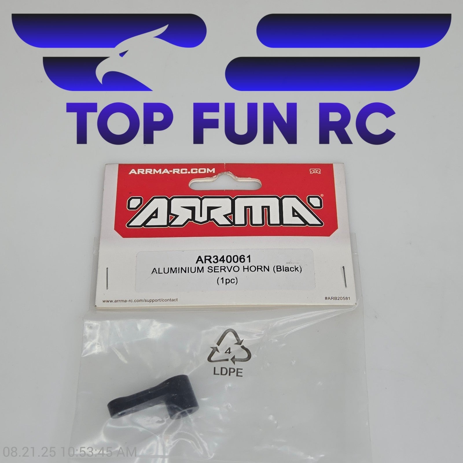 Arrma AR340061 Aluminum Servo Horn (Black) (1pc)