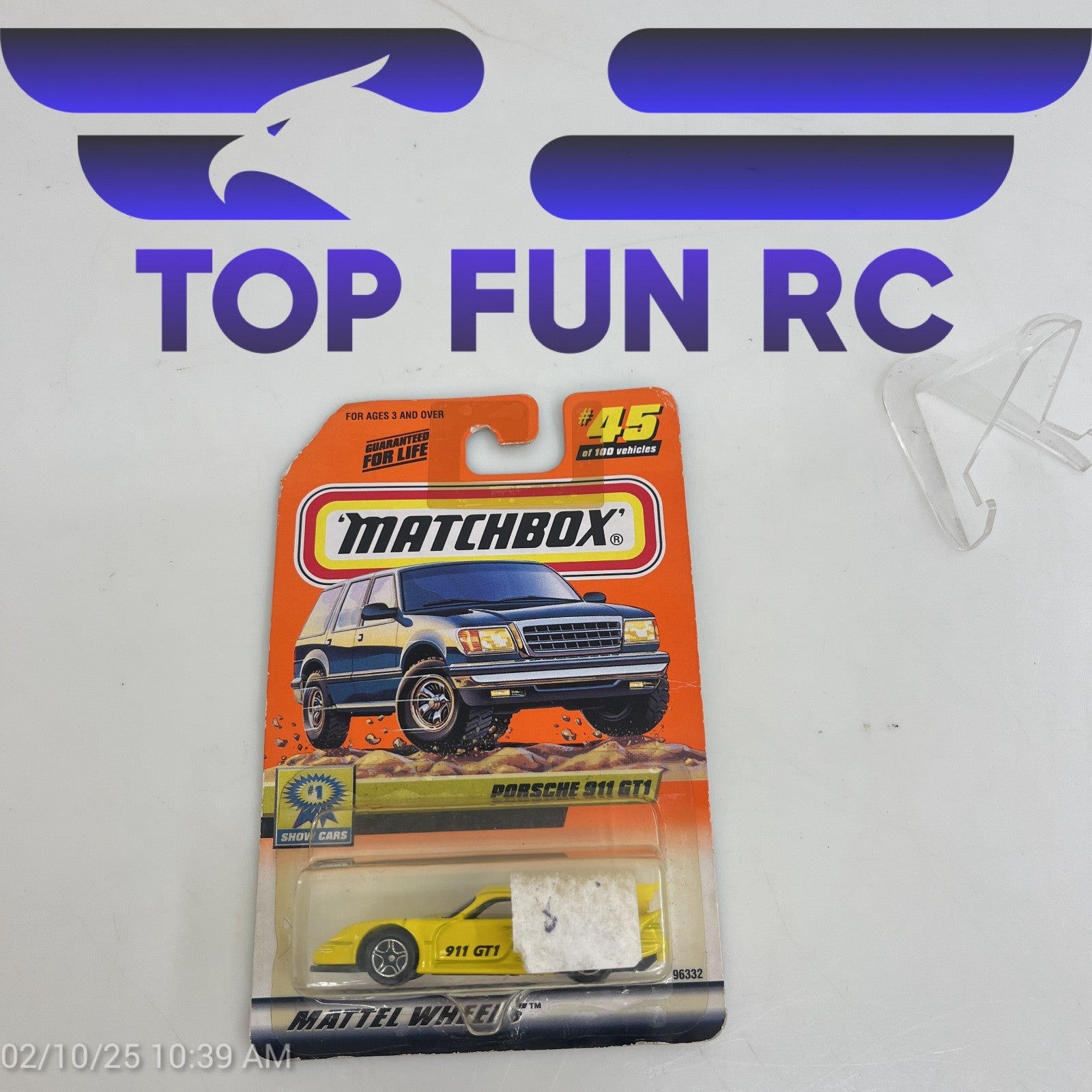 Matchbox #45/100 Porsche 911 GT1 Mattel Wheels