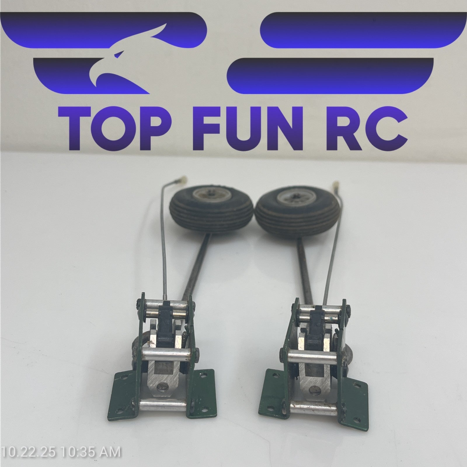 RC Mechanical Main Retracts 5/32 Struts w/ DuBro Wheels 2 1/4"