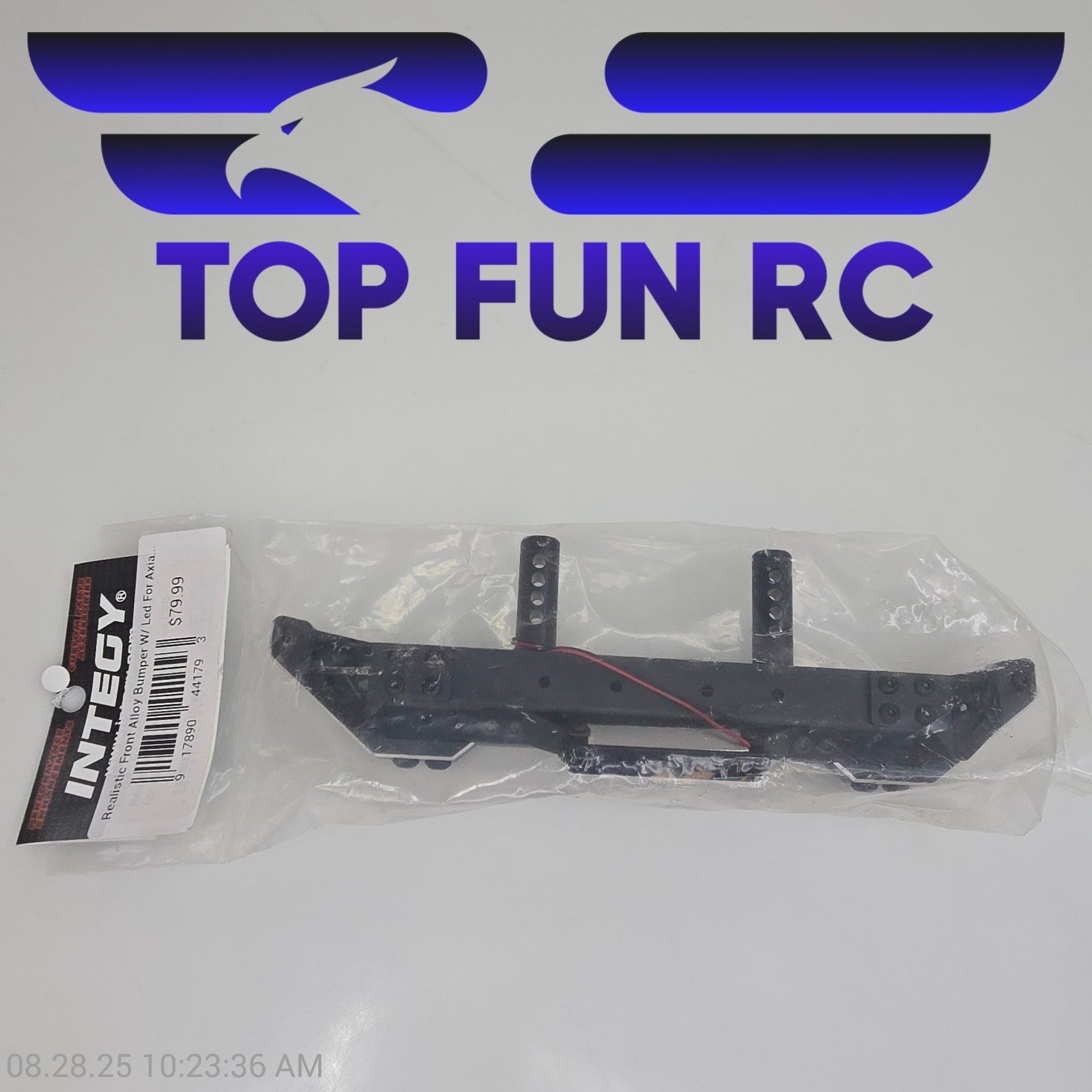 Integy Realistic Front Alloy Bumper w/ LED For Axial SCX10