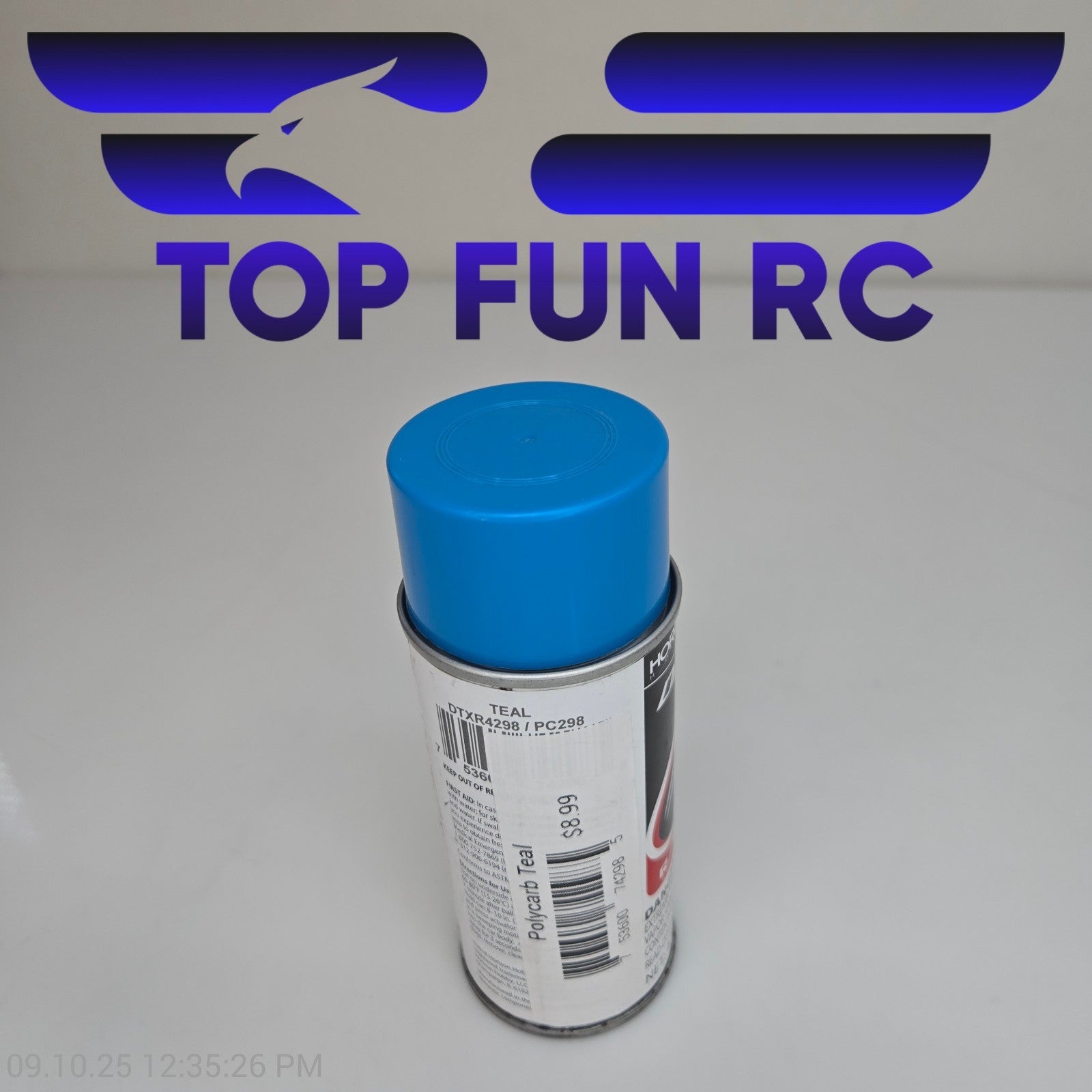 Duratrax DTXR4298 Teal Spray 4.5oz Polycarb