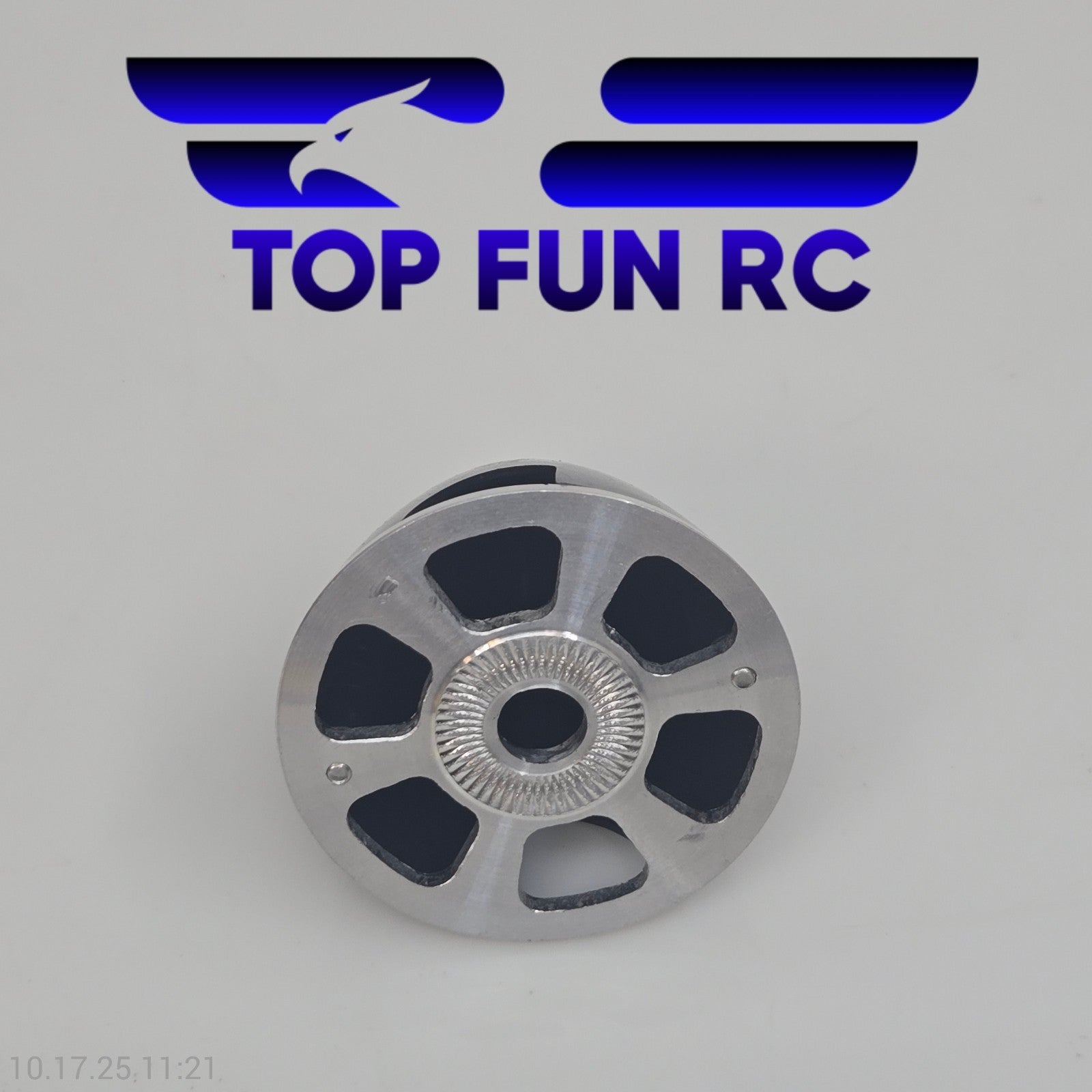 RC Brushed Aluminum Spinner 2-Blade 2 1/4" For Model Airplanes