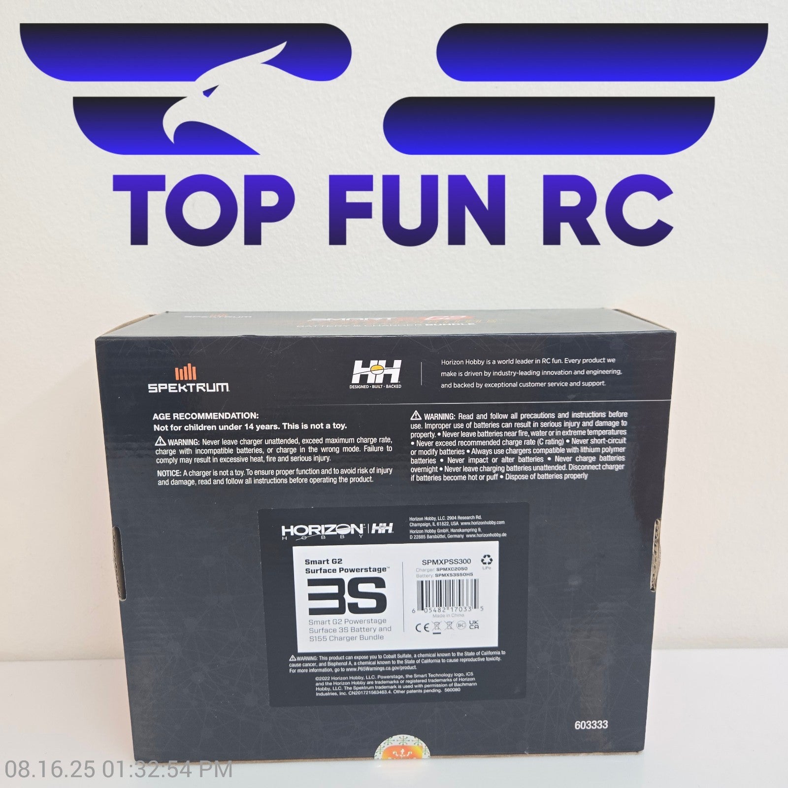 Spektrum RC Smart G2 PowerStage 3S Bundle w/3S Smart LiPo Battery SPMXPSS300