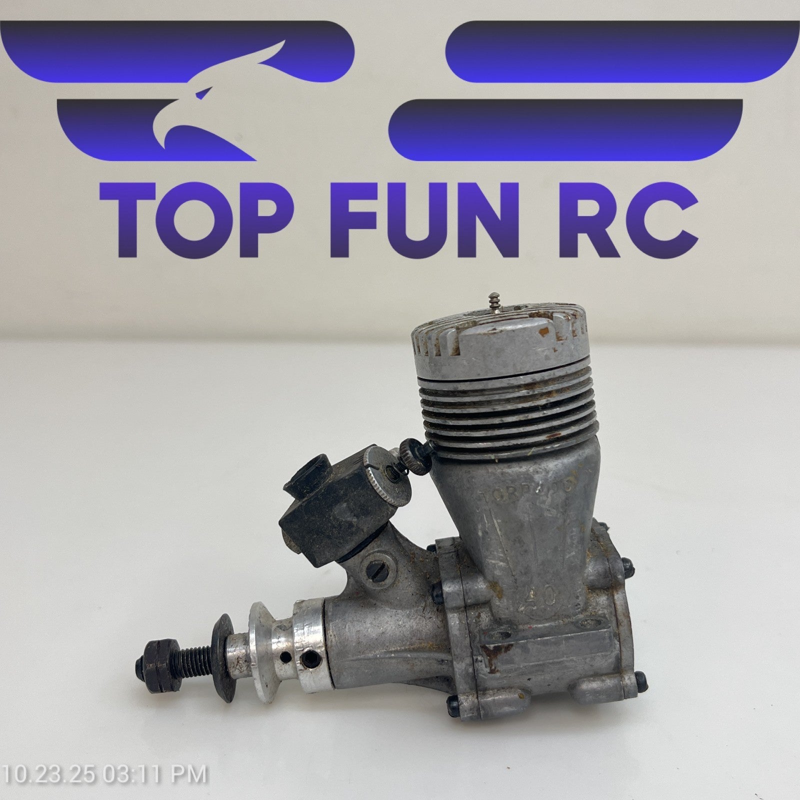 K&B Torpedo 40 Nitro Airplane Engine FOR PARTS!