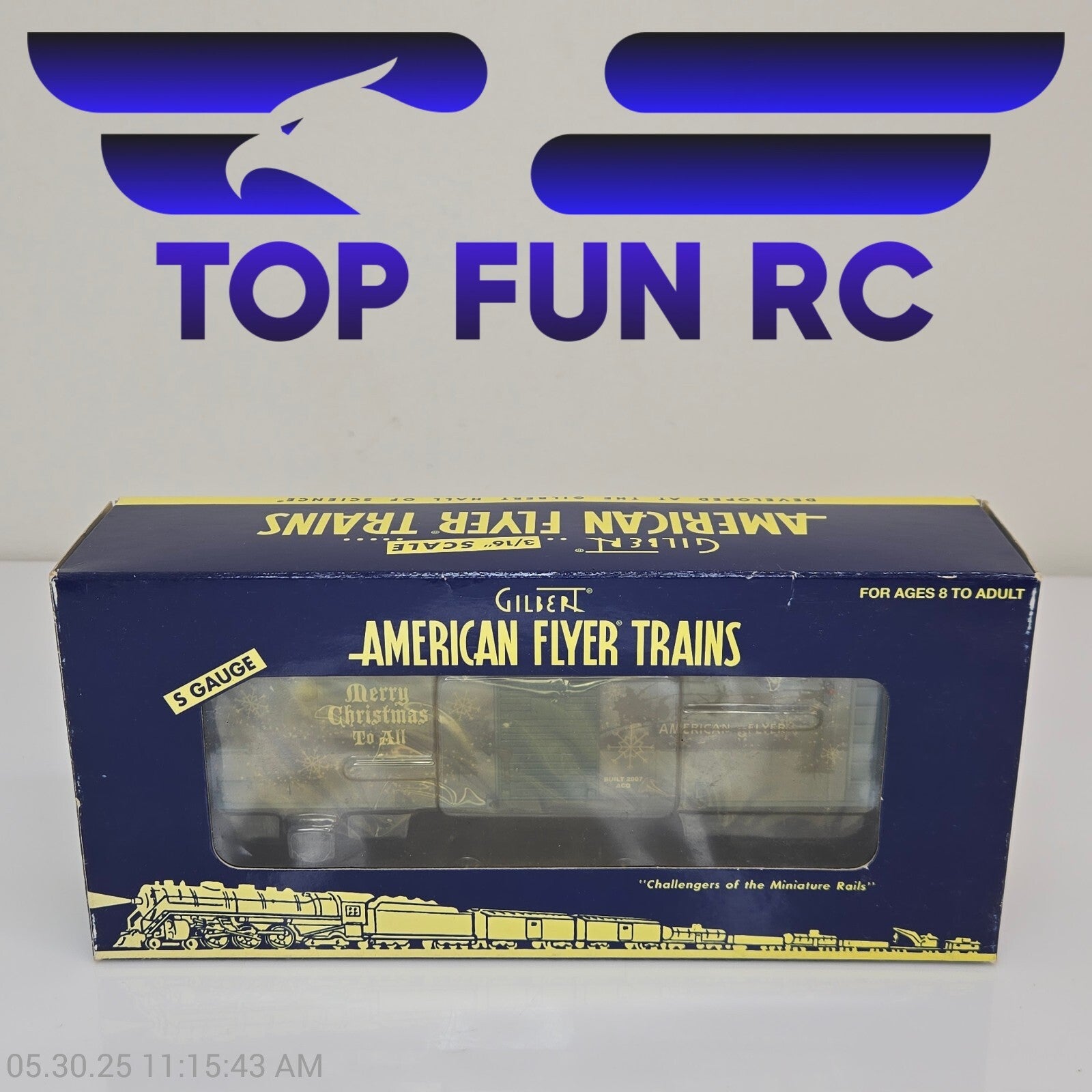 American Flyer Trains 6-48368, 2007 Holiday Boxcar