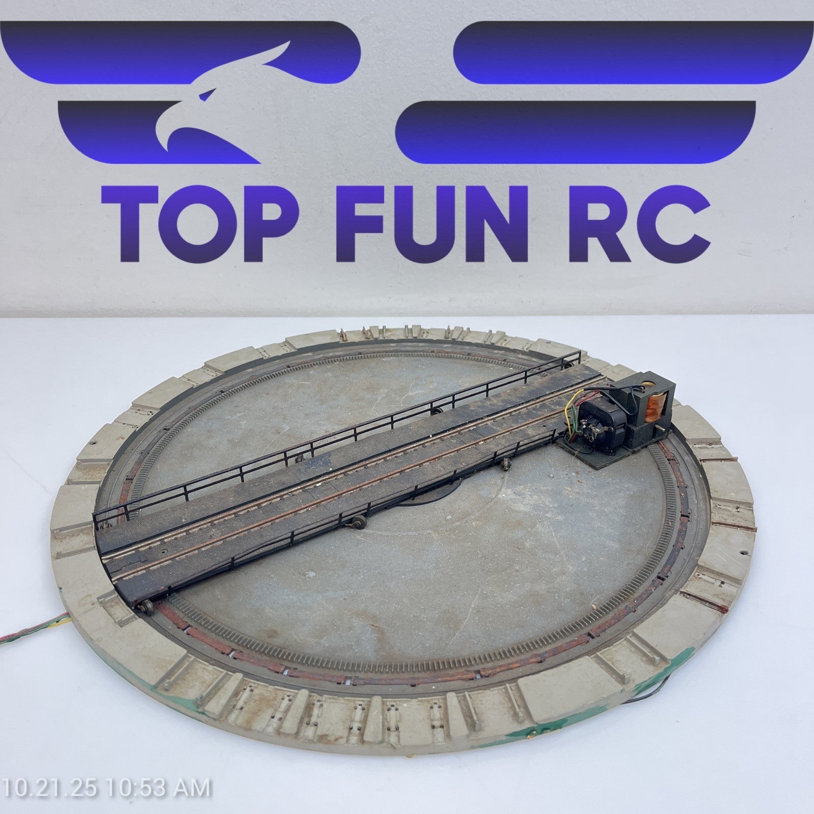 Rivarossi #3851 HO-Gauge Train Turntable Missing Cover