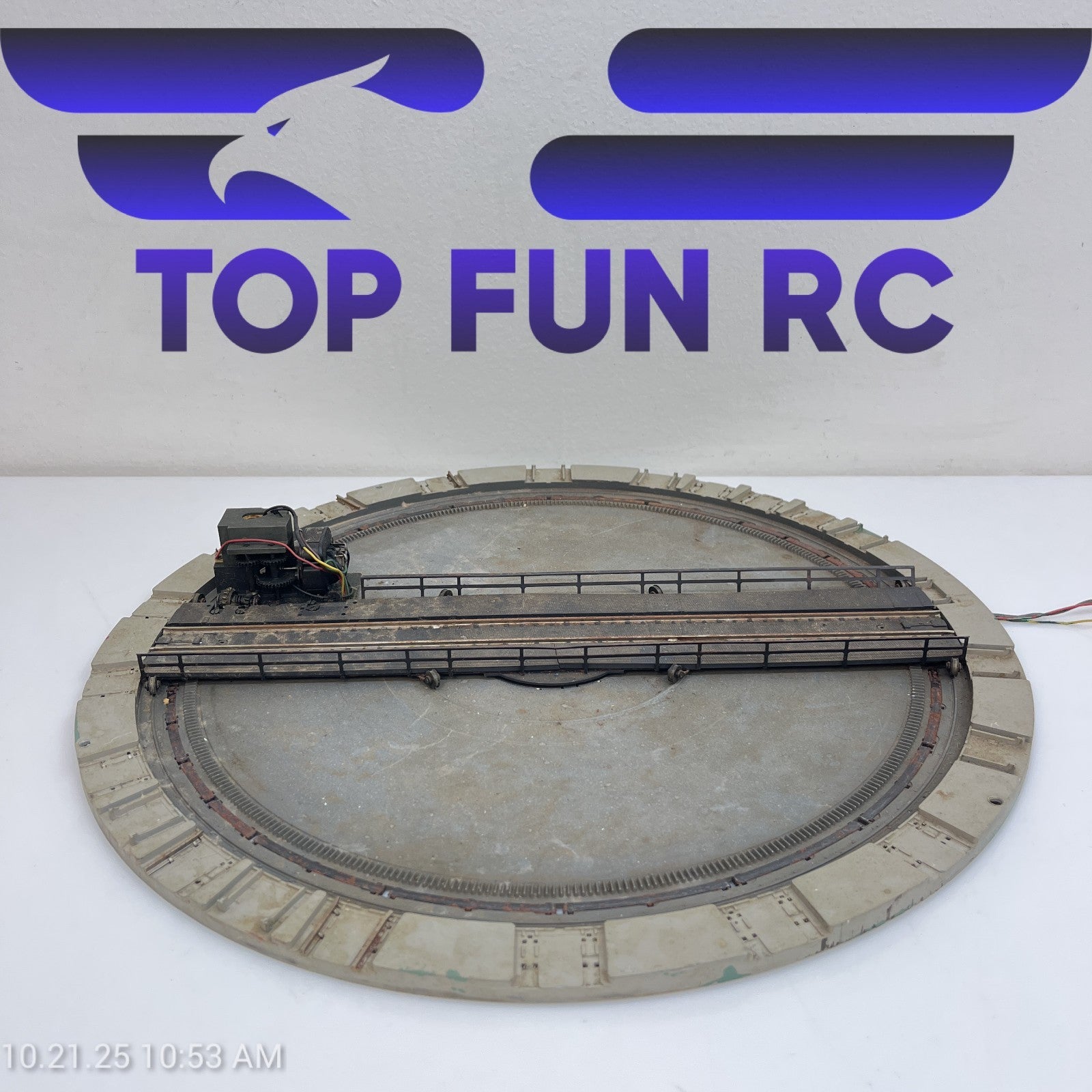 Rivarossi #3851 HO-Gauge Train Turntable Missing Cover