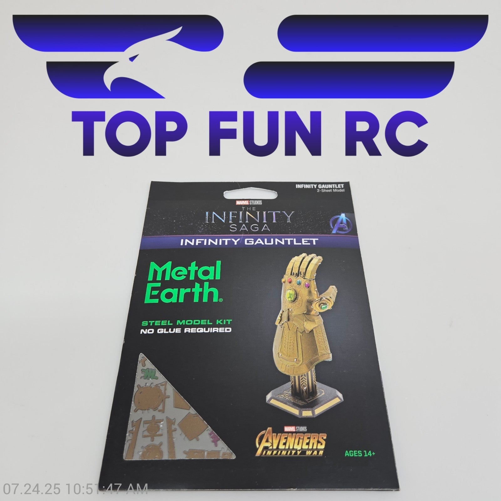Metal Earth Steel Model Kit Avengers Endgame Infinity Gauntlet