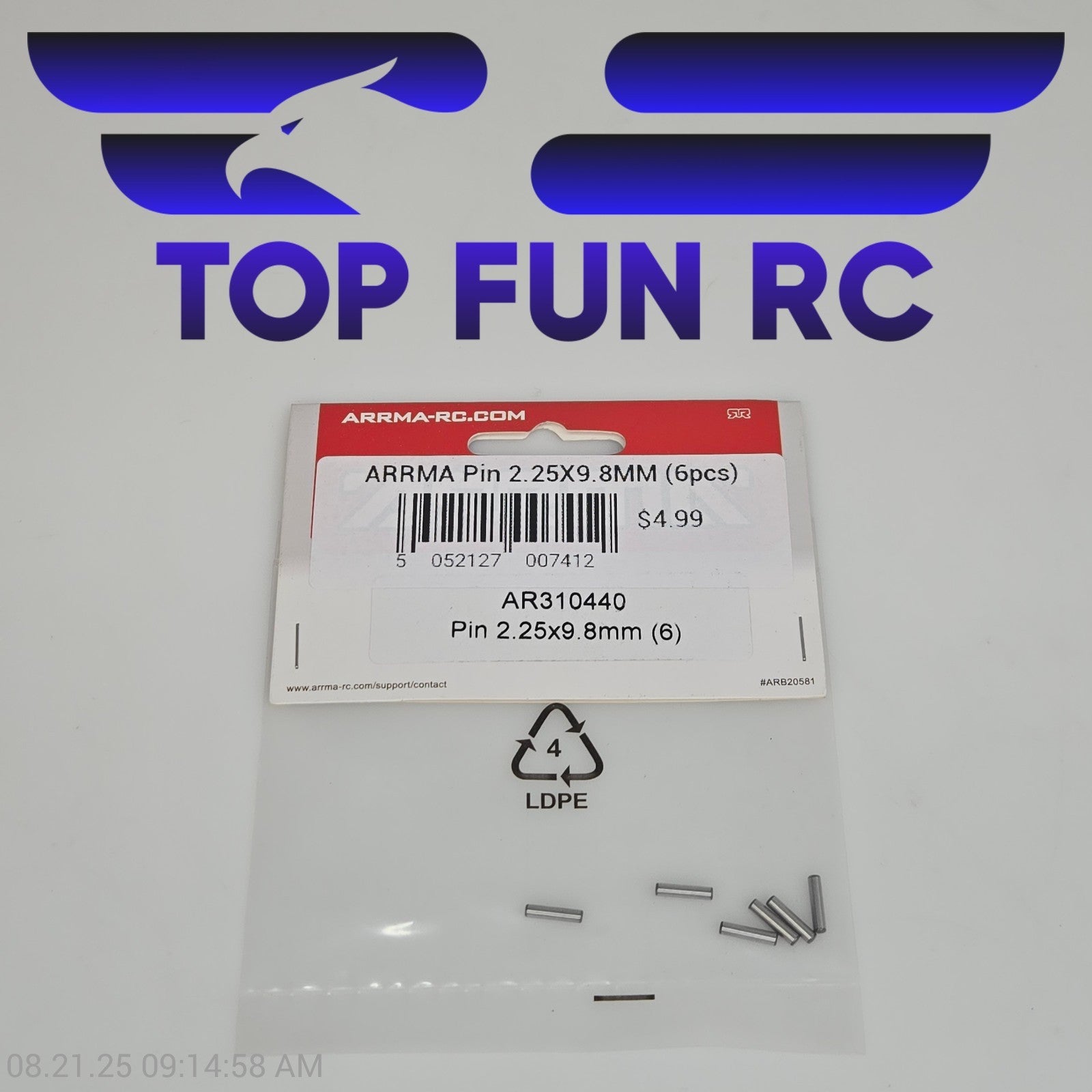 Arrma AR310440 Pin 2.25x9.8mm (6)
