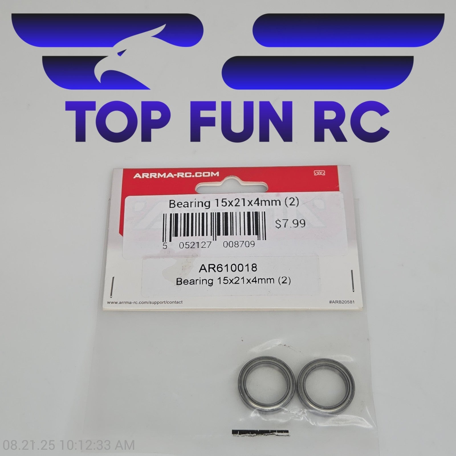 Arrma AR610018 Bearing 15x21x4mm (2)