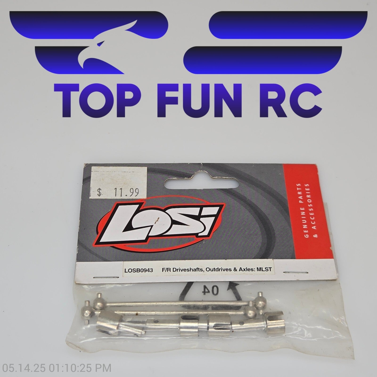 Losi RC LOSB0943 F/R Driveshafts, Outdrives & Axles For MLST