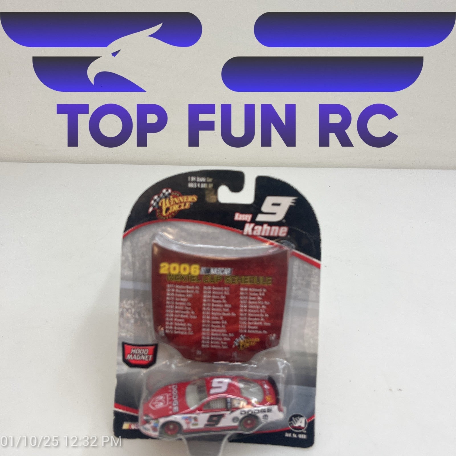 Winners Circle Kasey Kahne #9 2006 Nextel Cup Series Schedule Hood Magnet