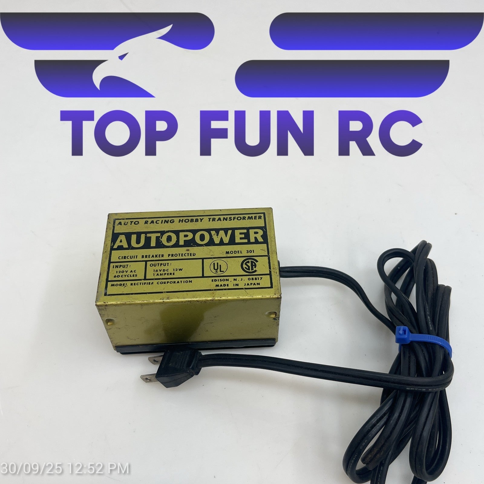 Autopower Transformer Model 301 120V AC 60 Cycles 12W