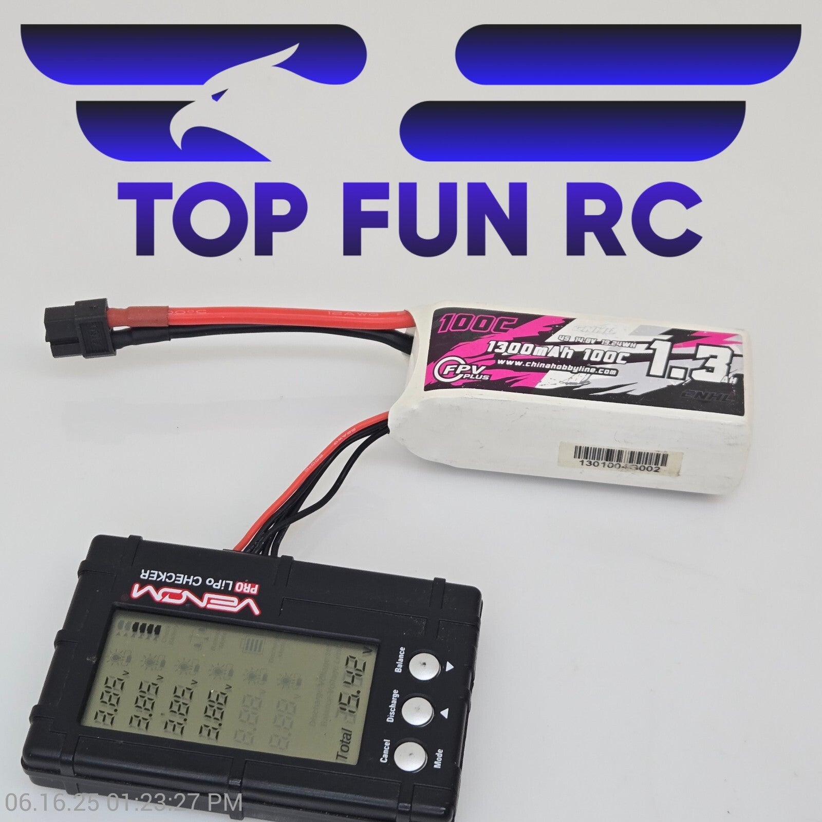 CNHL 1300MAH 4S 14.8V 100C Lipo Battery All Cells Balanced