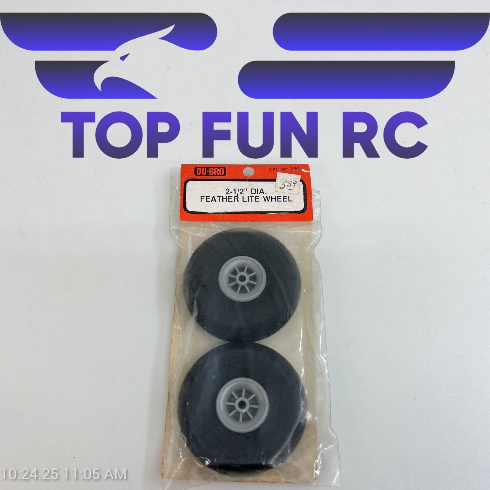 Du-Bro 2 1/2" Diameter Feather Lite Wheel