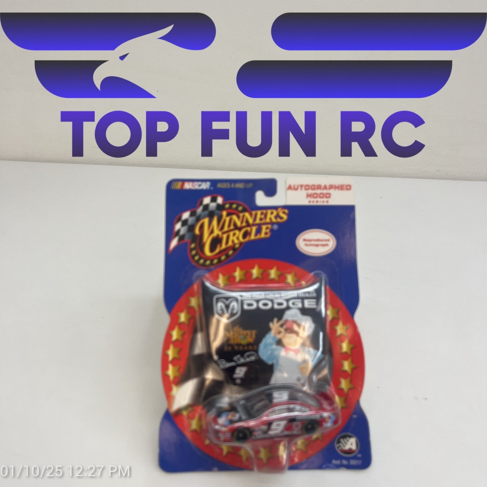 Winners Circle Bill Elliott #9 Muppet Show Autographed Hood Collection Diecast