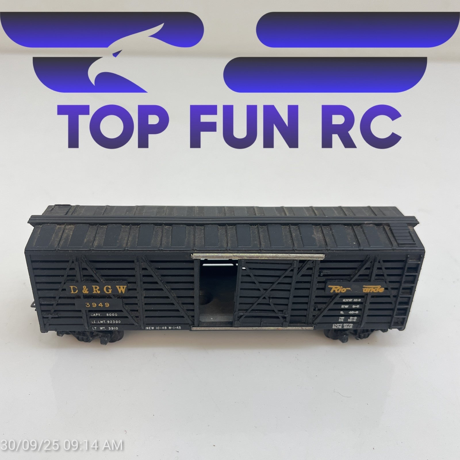 Tyco HO-Gauge 3949 D&RGW Rio Grande Stock Car