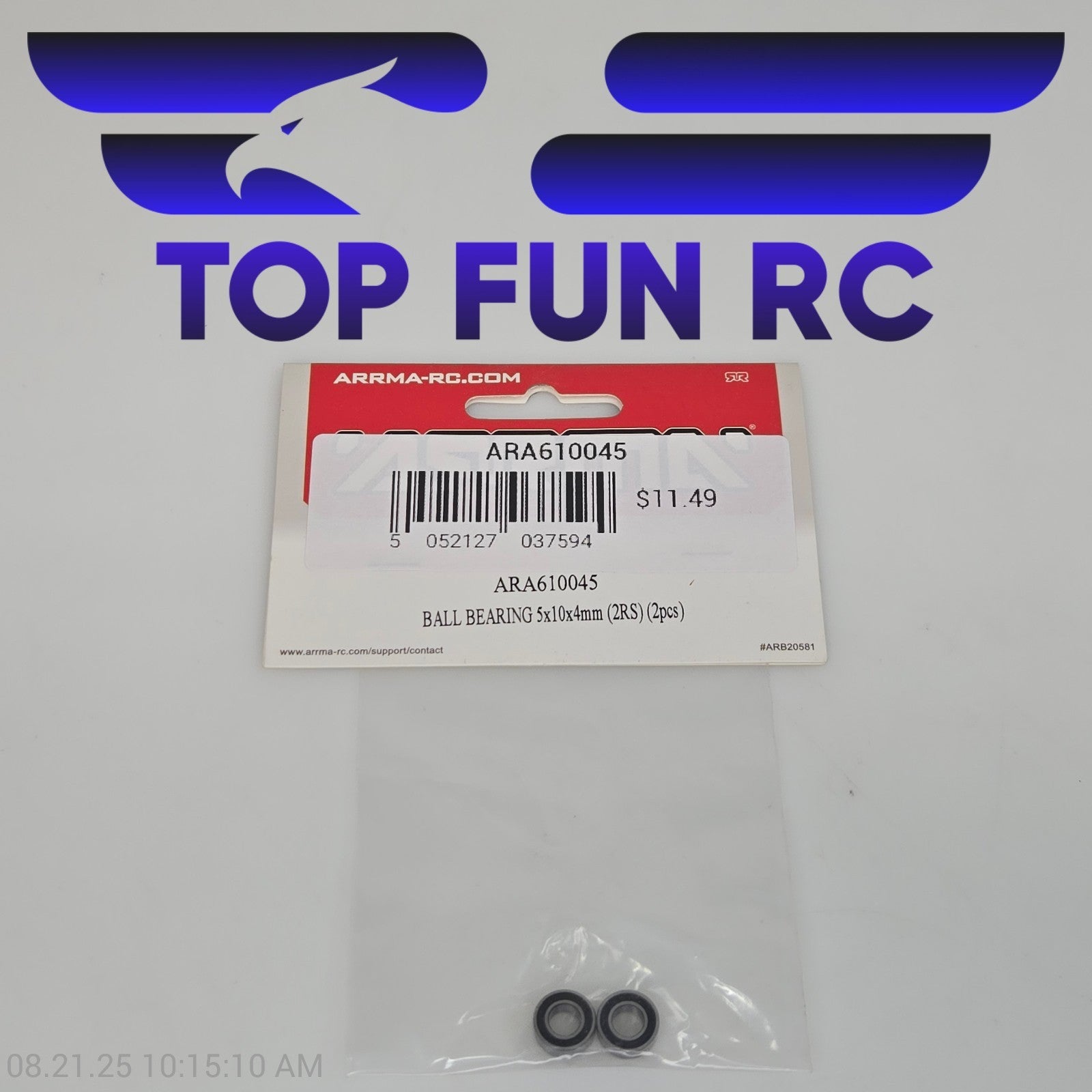 Arrma ARA610045 Ball Bearing 5x10x4mm (2RS) (2pcs)