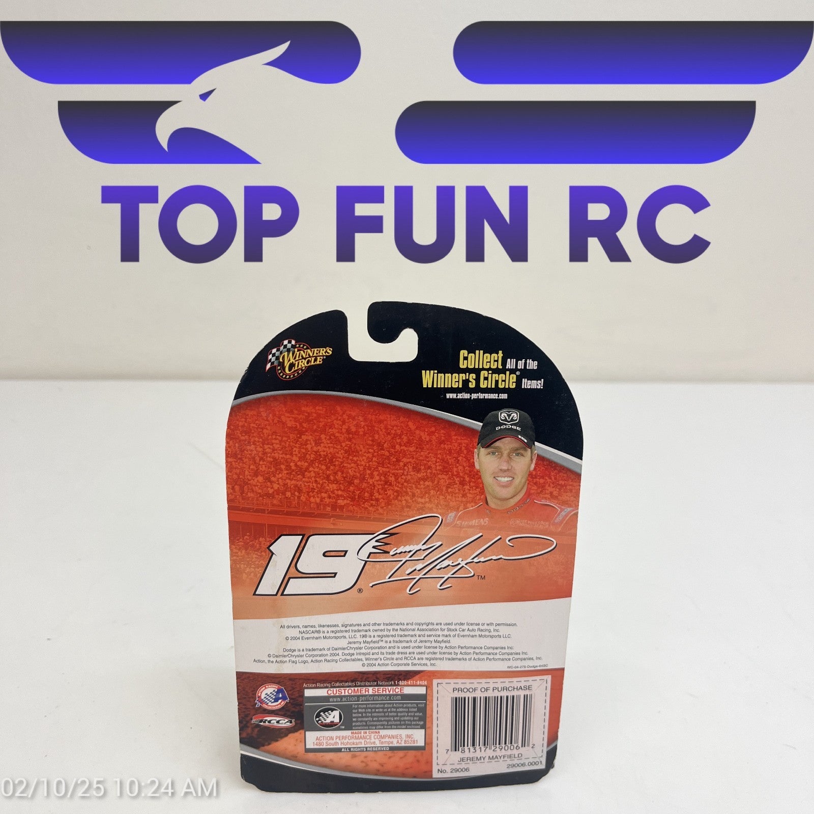 Winners Circle Jeremy Mayfield Dodge Dealers Popeye #19 Diecast