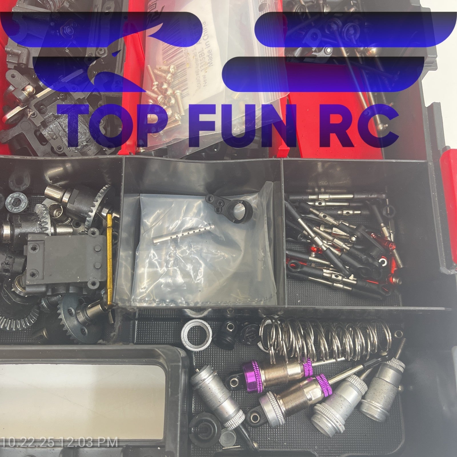RC Assorted Rear Differential Gears, Shock Bodies, Turnbuckles & Various Screws
