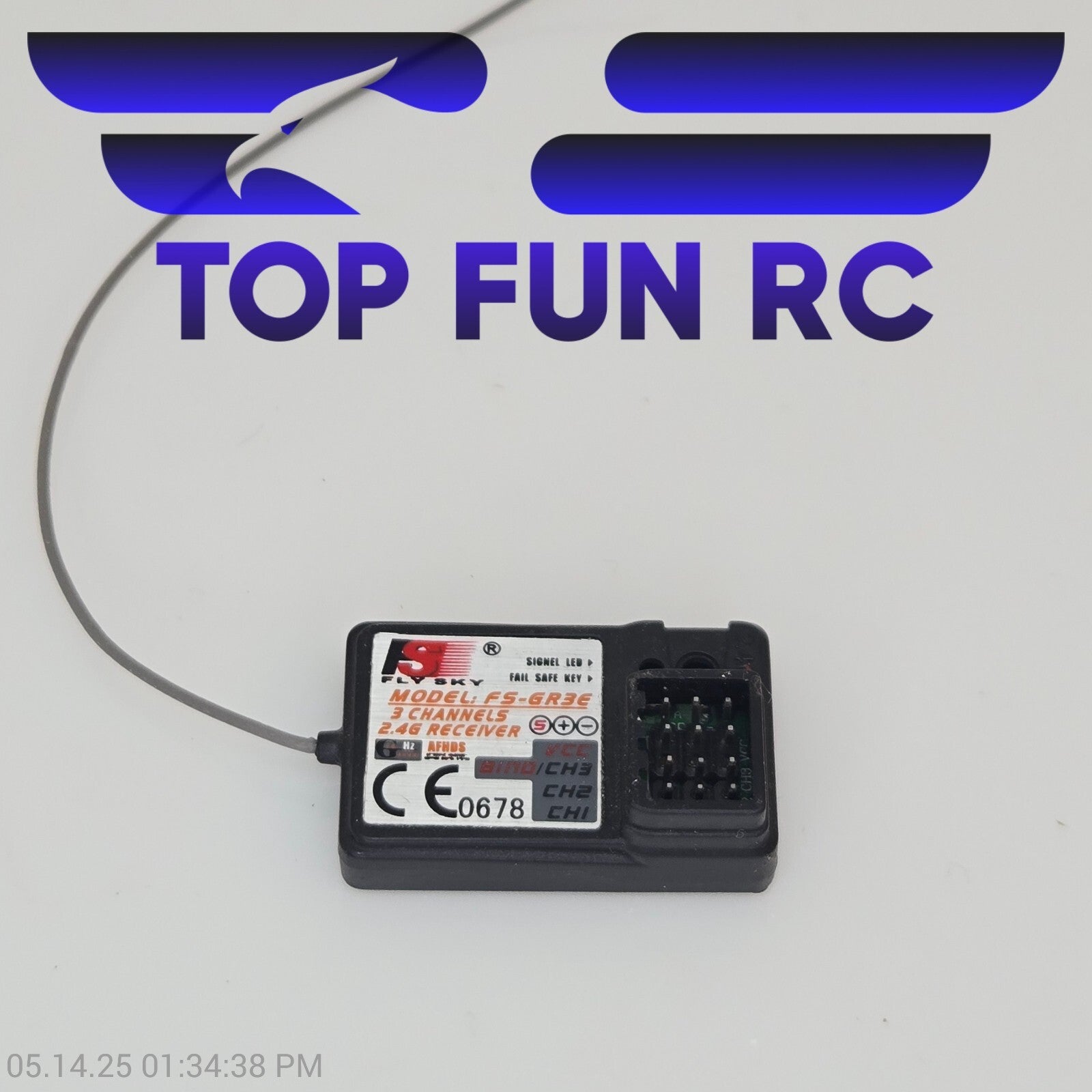 Flysky RC FS-6R3E, 3-Channel, 2.4G Receiver