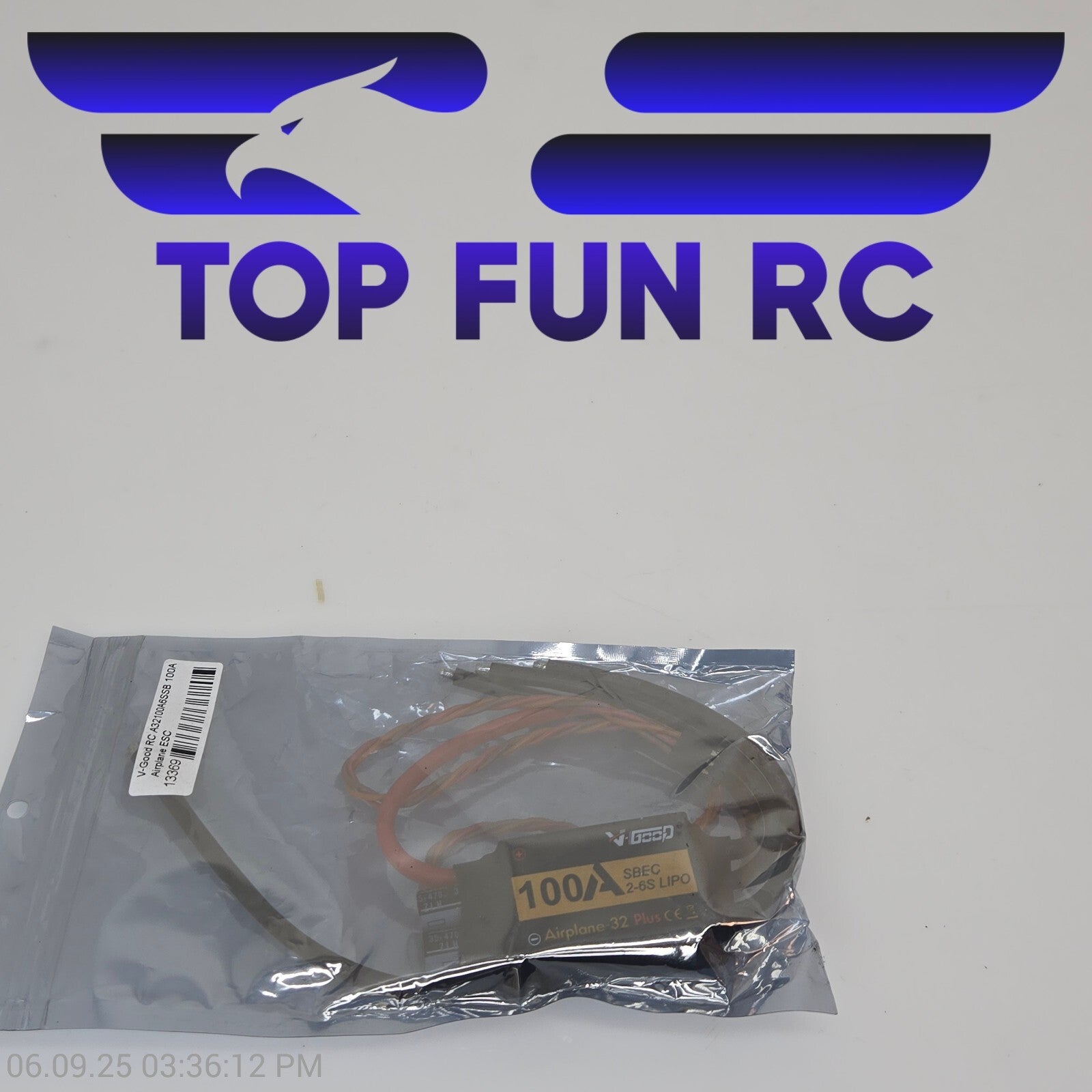 V-Good 100A SBEC 2-6S Lipo Airplane ESC, Vintage!