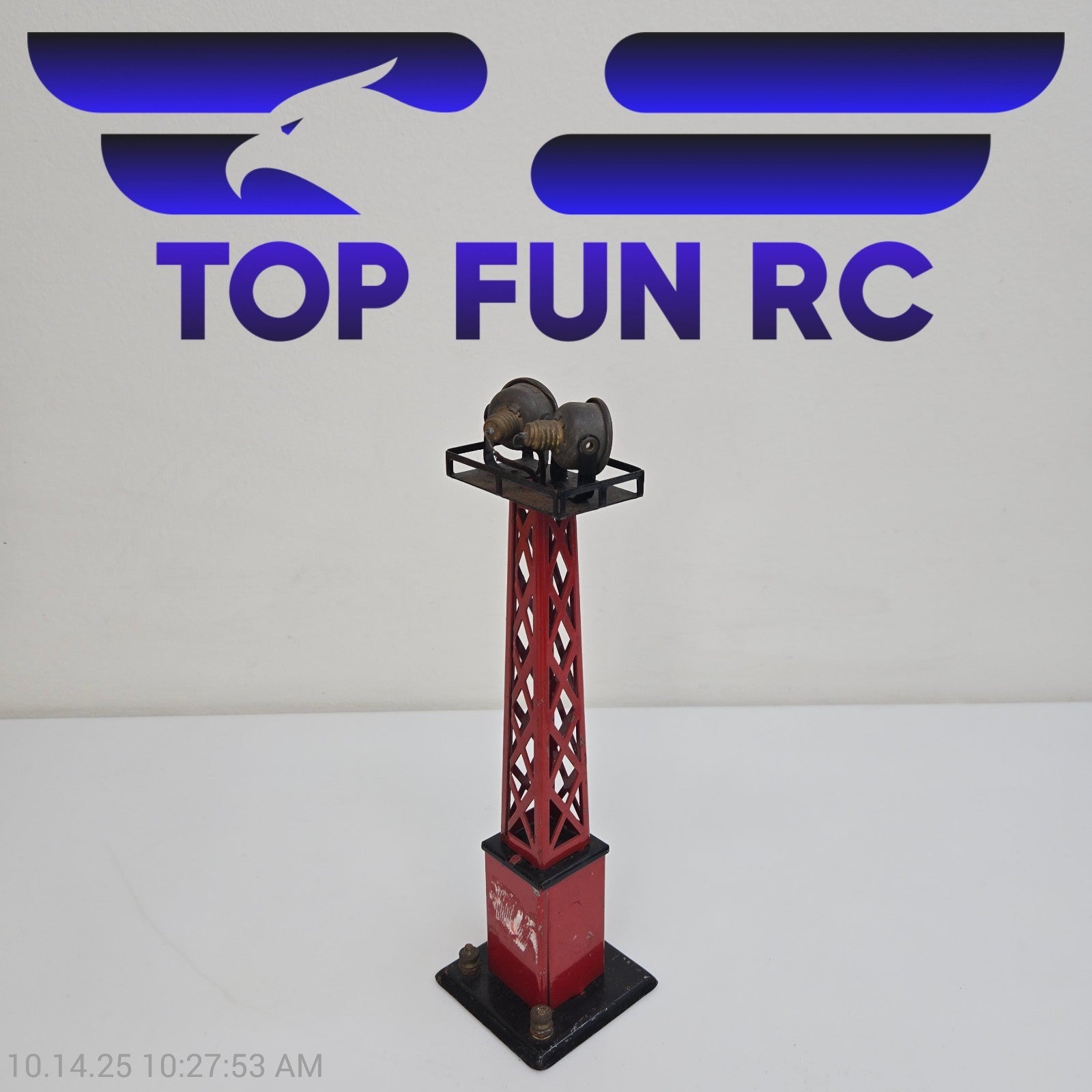 Marx O-Gauge Red Searchlight Tower