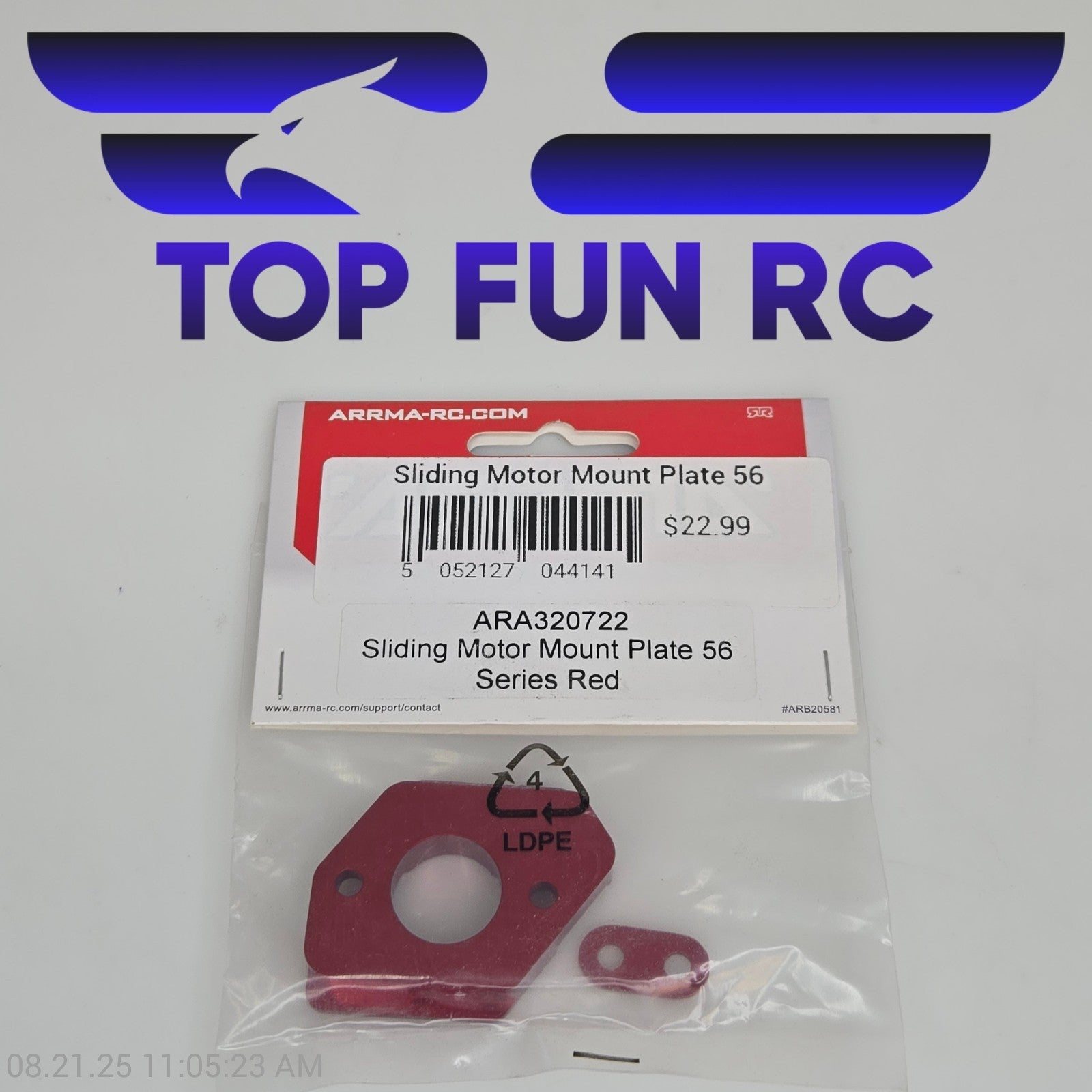 Arrma ARA320722 Sliding Motor Mount Plate 56 Series Red