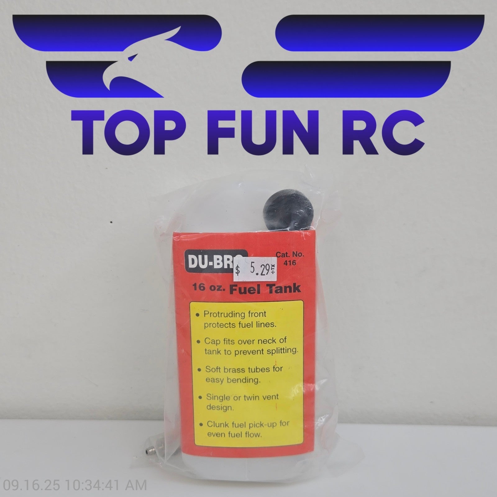 Du-Bro #416 16oz Fuel Tank
