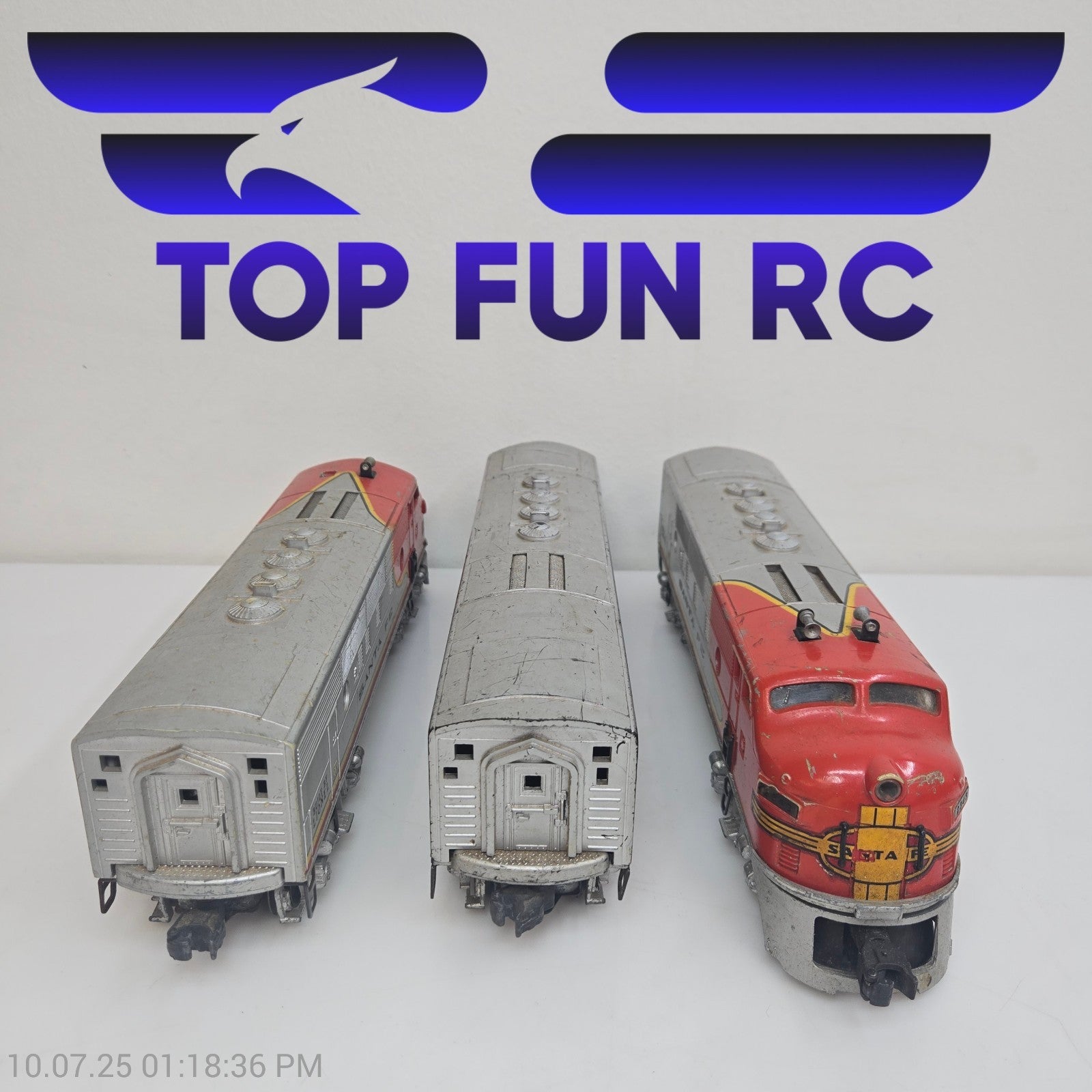 Lionel Vintage 2343 ABA Units 50-52 Pwr A Twin Magnatraction Motors, DMY A and B