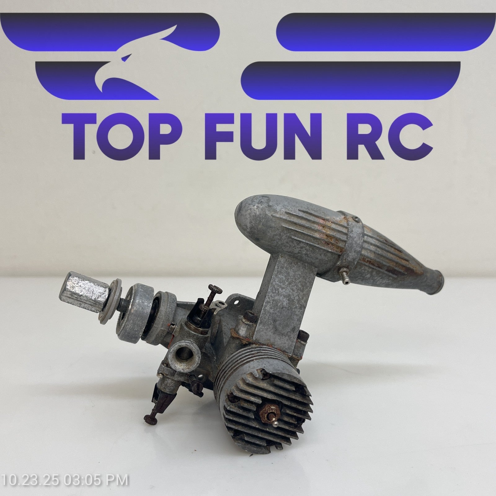 Fox 40 2-Stroke Nitro Airplane Engine w/ Muffler FOR PARTS!
