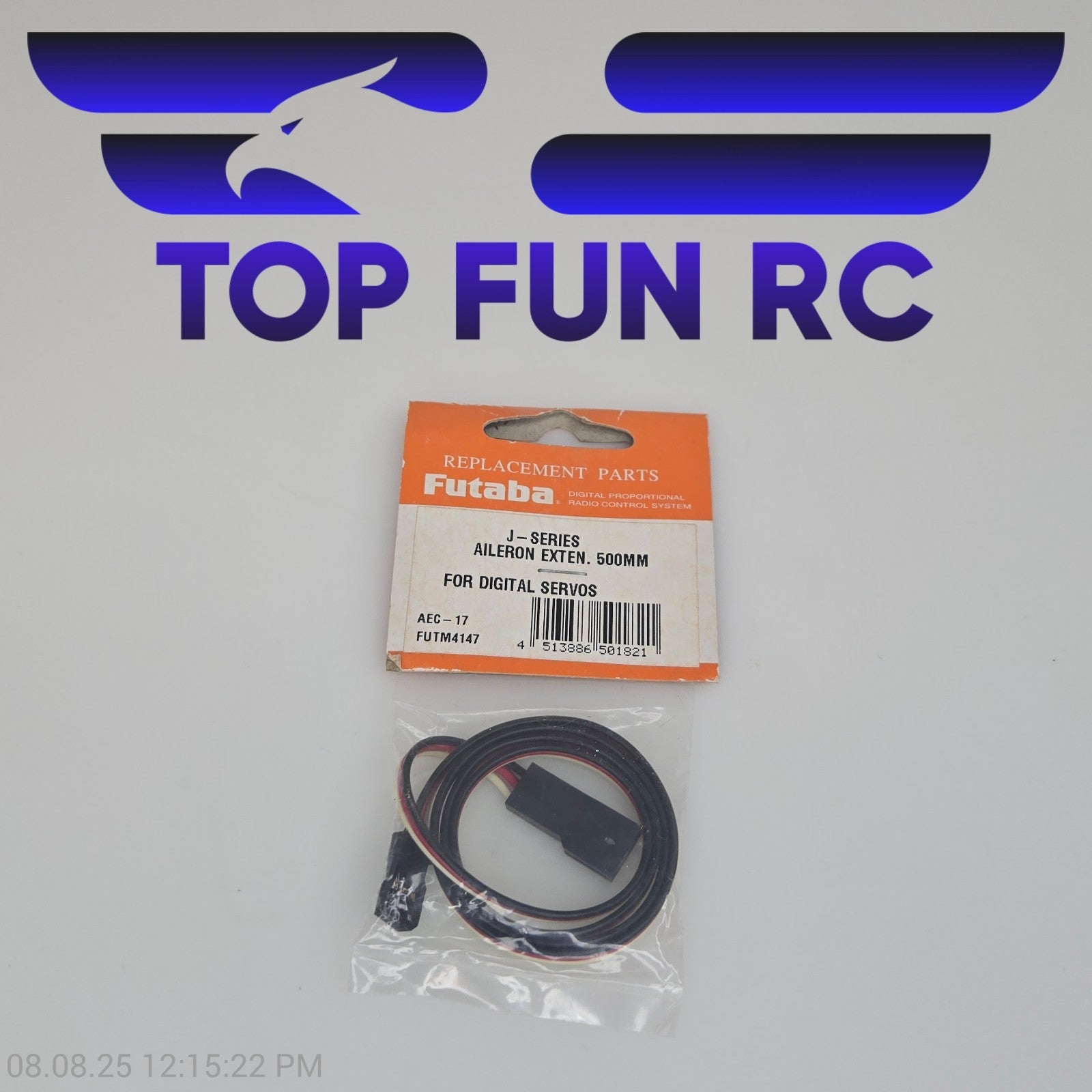 Futaba J-Series Aileron Extension 500mm For Digital Servos AEC-17