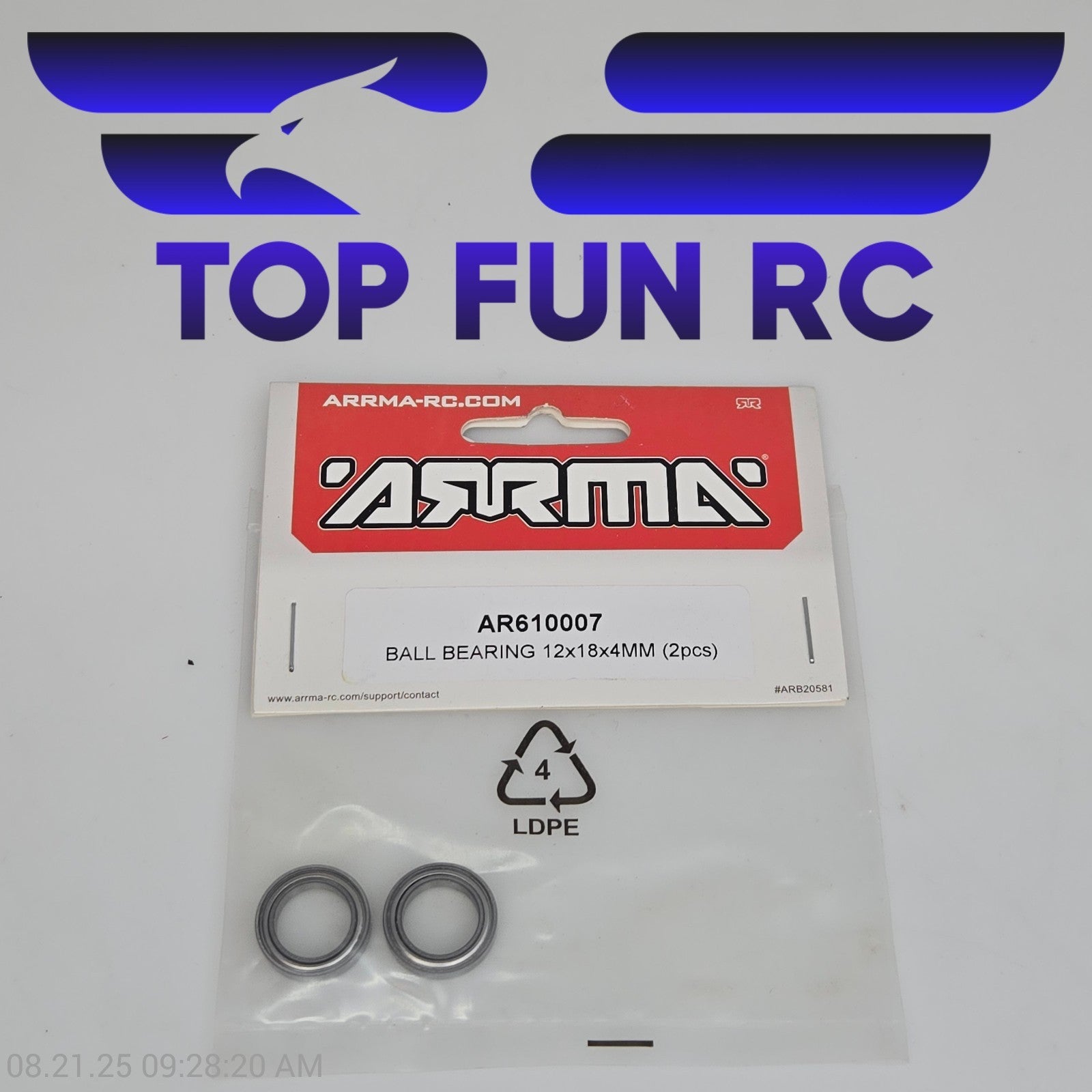 Arrma AR610007 Ball Bearing 12x18x4mm (2pcs)