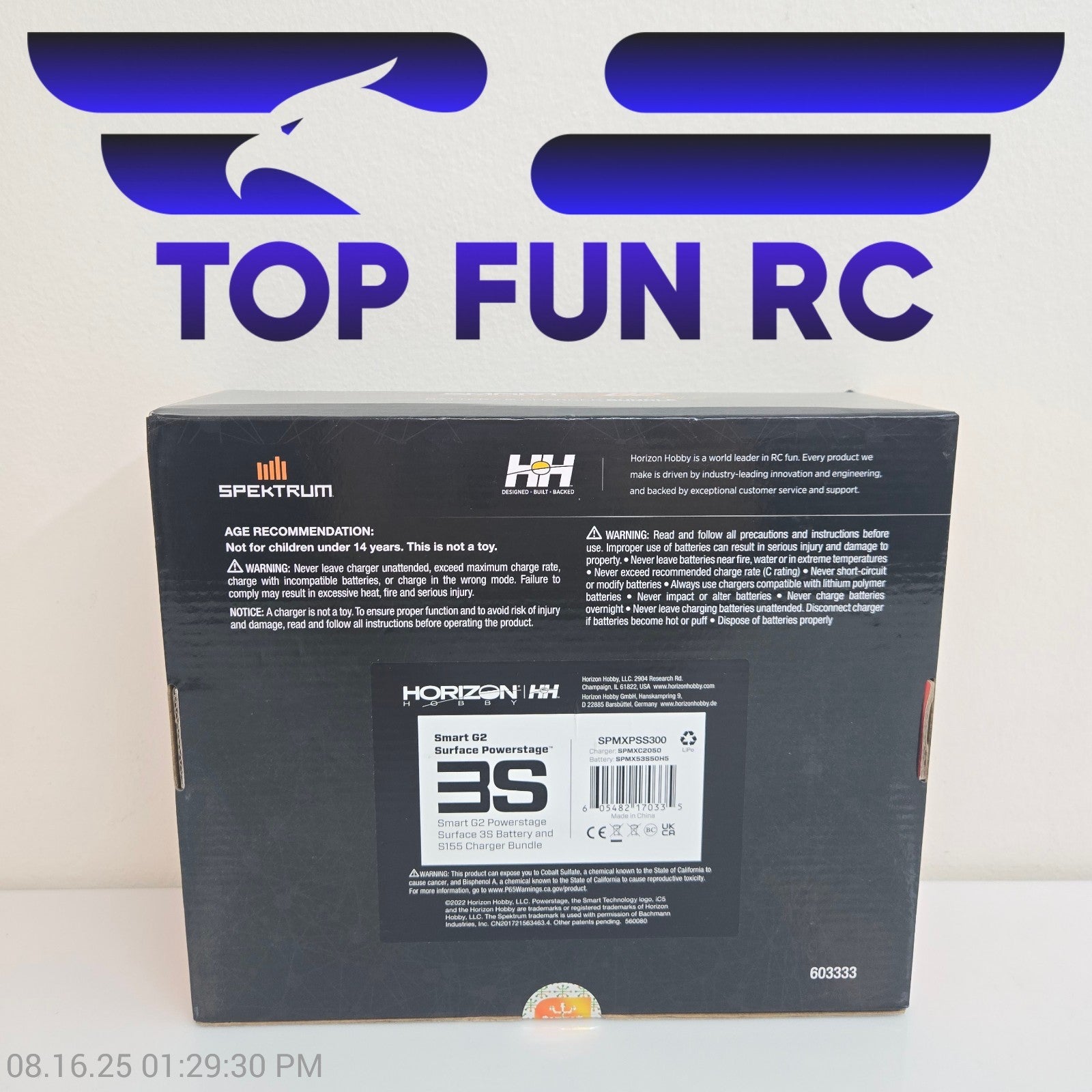 Spektrum RC Smart G2 PowerStage 3S Bundle w/3S Smart LiPo Battery SPMXPSS300