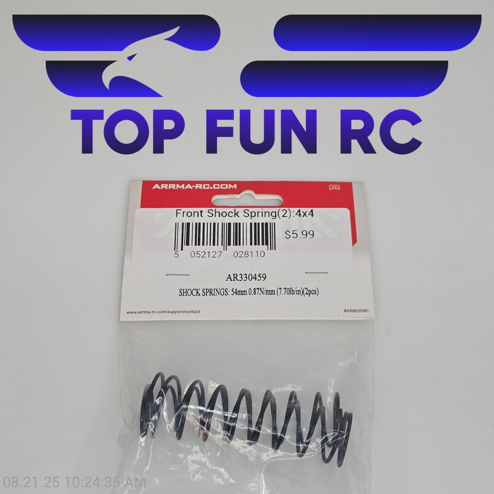 Arrma AR330459 Shock Springs 54mm 0.87N/mm