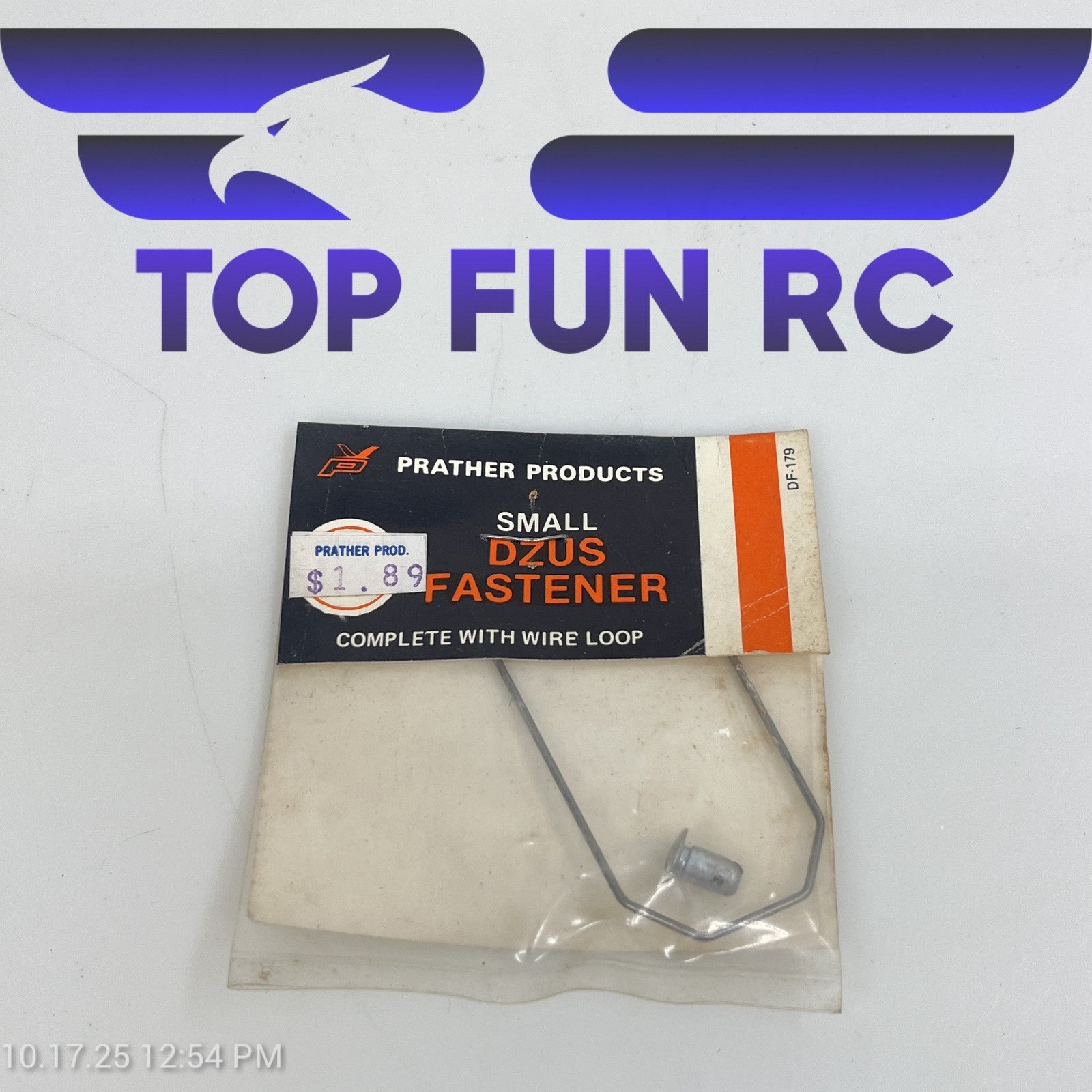 Prather Products DF-179 Small Dzus Fastener w/ Wire Loop For Boats & Airplanes
