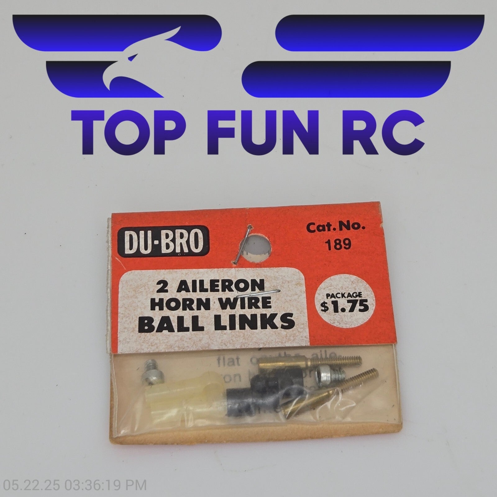 Du-Bro RC #189, 2 Aileron Horn Wire Ball Links